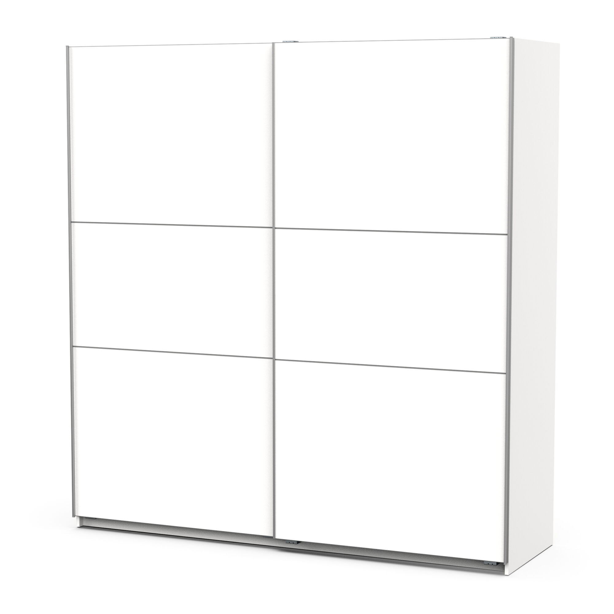 Armoire 2 portes coulissantes - GHOST - Blanc - 194,5 x 59,9 x 203 cm - DEMEYERE