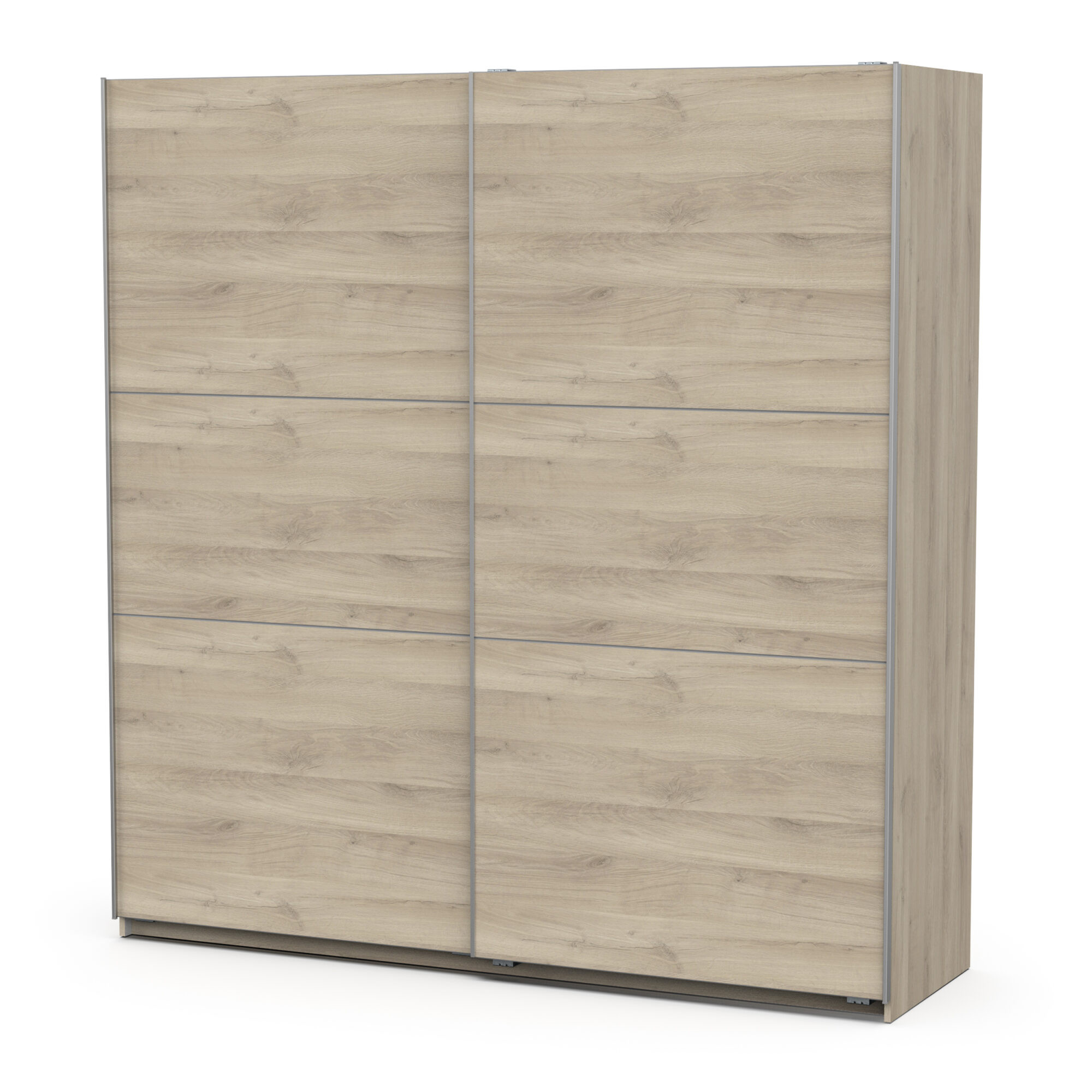 Armoire 2 portes coulissantes - GHOST - Chêne - 194,5 x 59,9 x 203 cm - DEMEYERE