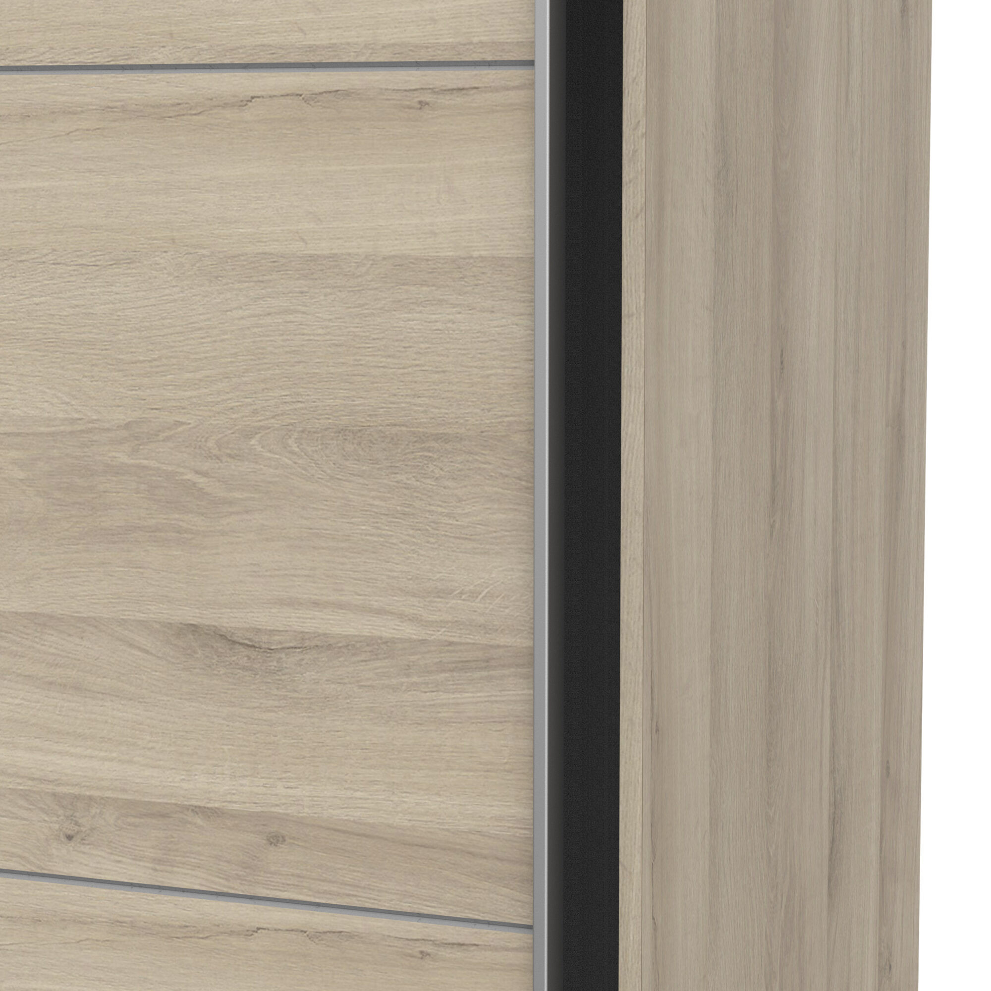 Armoire 2 portes coulissantes - GHOST - Chêne - 194,5 x 59,9 x 203 cm - DEMEYERE