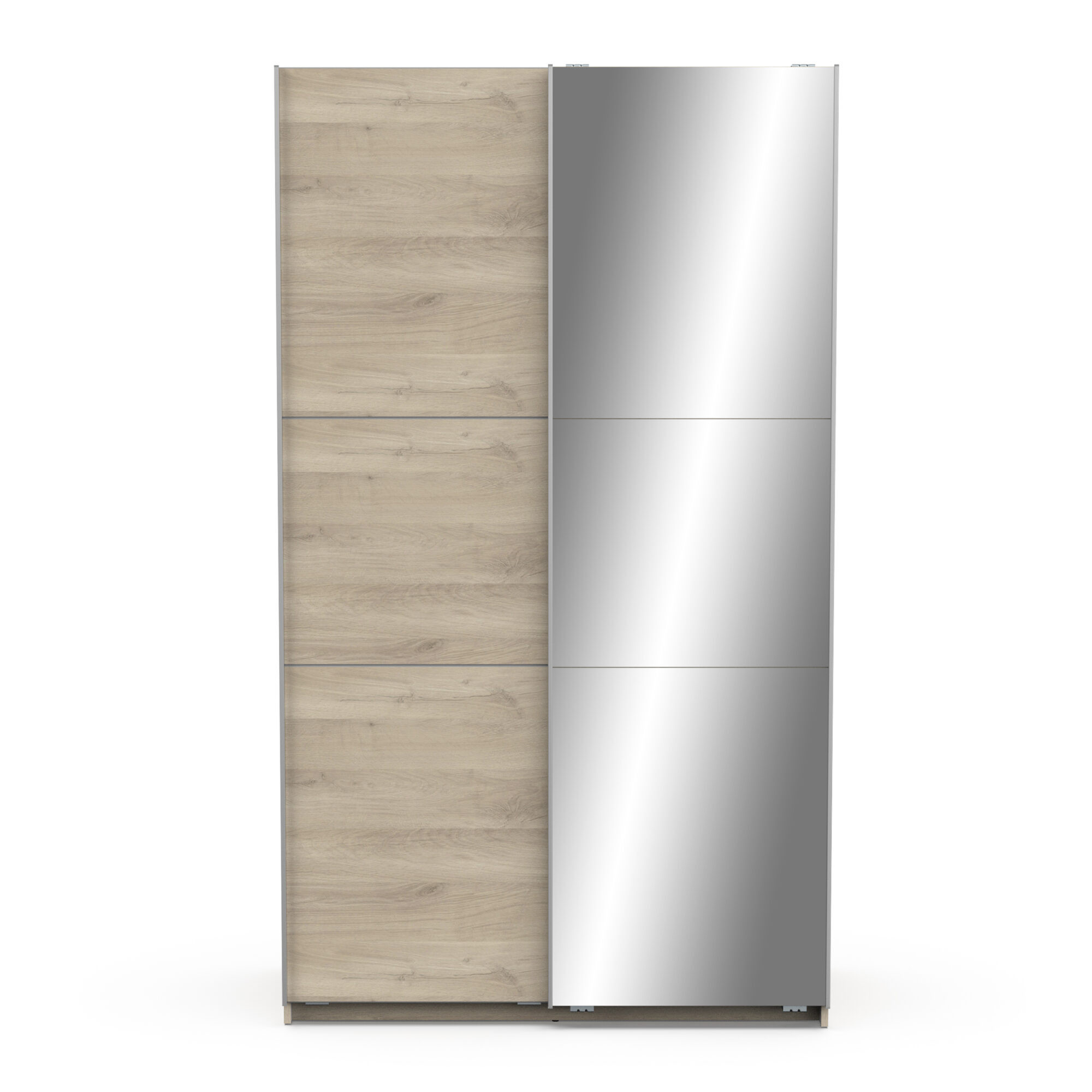 Armoire 2 portes coulissantes avec miroir - GHOST - Chêne - 116,5 x 59,8 x 203 cm - DEMEYERE
