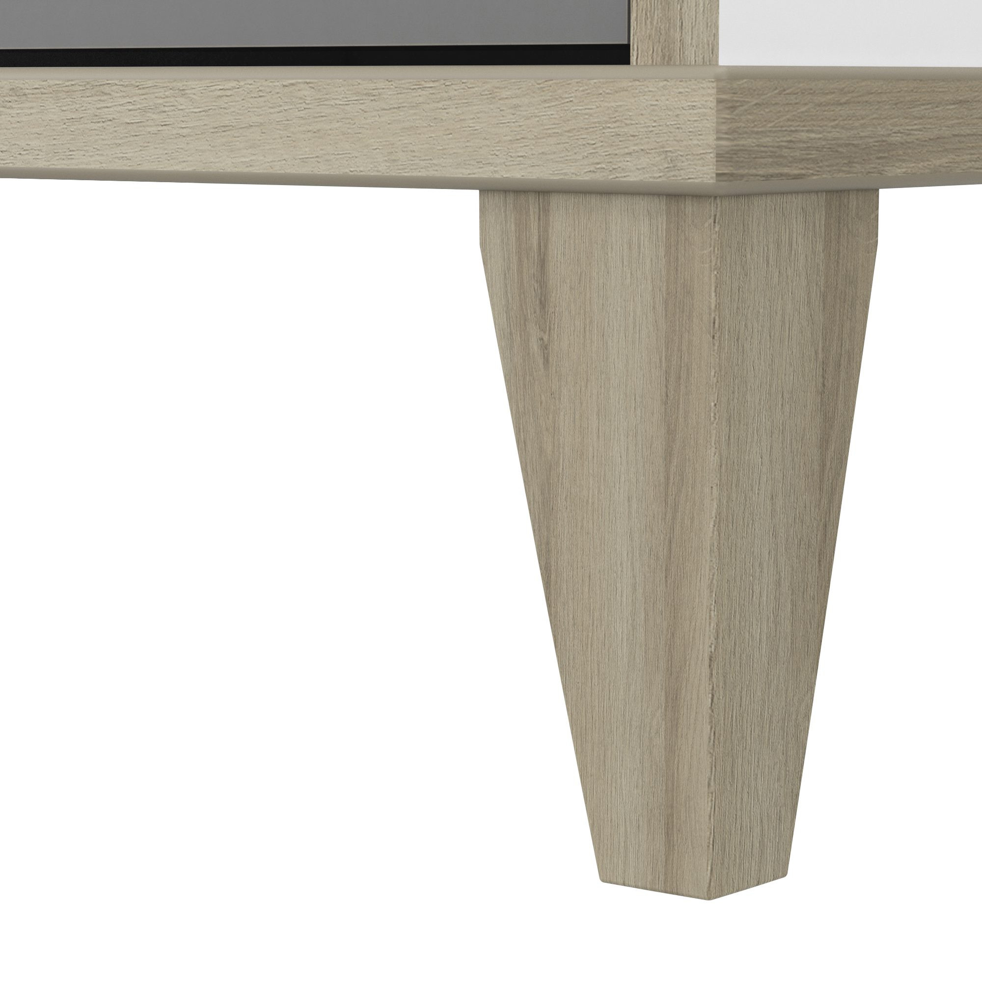 Armoire 2 portes - GENIUS - Blanc et Gris - 88,9 x 50,1 x 184,6 cm - DEMEYERE