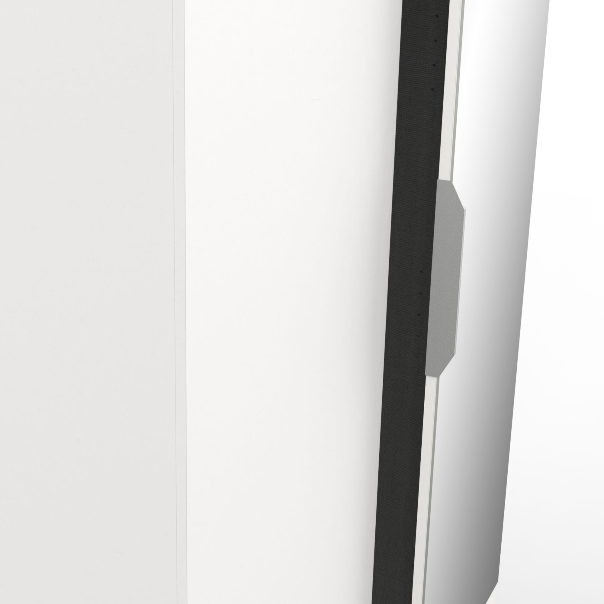 Armoire 2 portes avec miroir - GHOST - Blanc - 79,4 x 51,1 x 203 cm - DEMEYERE