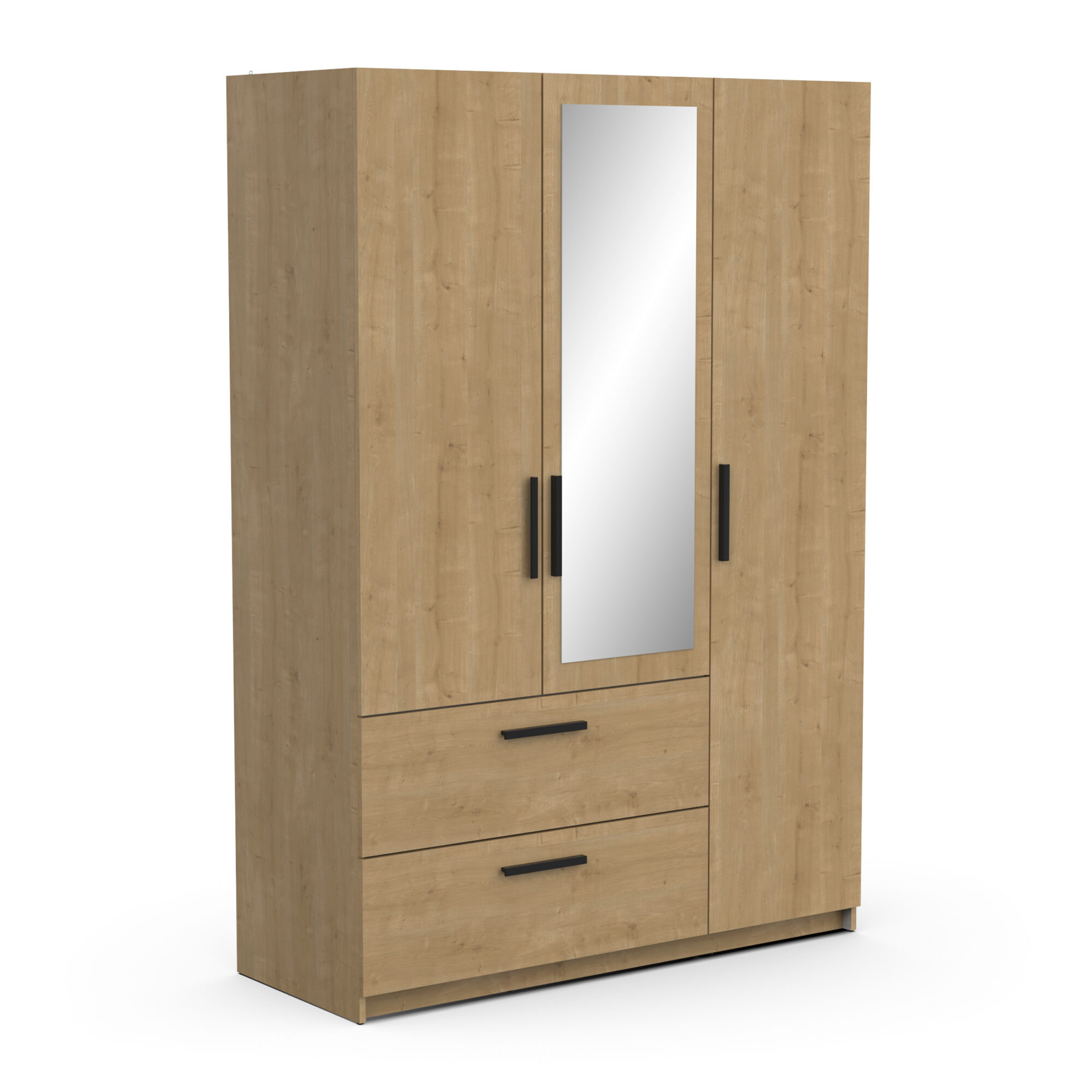 Armoire 3 portes - CRAFT - Chêne - 133,5 x 51,4 x 191,5 cm - DEMEYERE