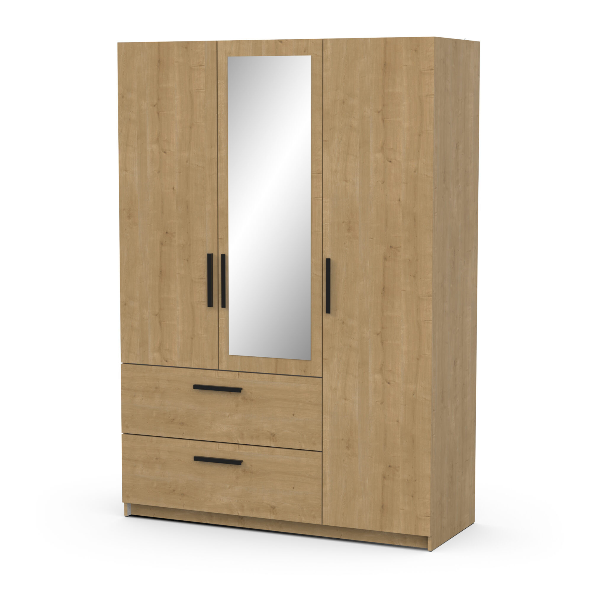 Armoire 3 portes - CRAFT - Chêne - 133,5 x 51,4 x 191,5 cm - DEMEYERE