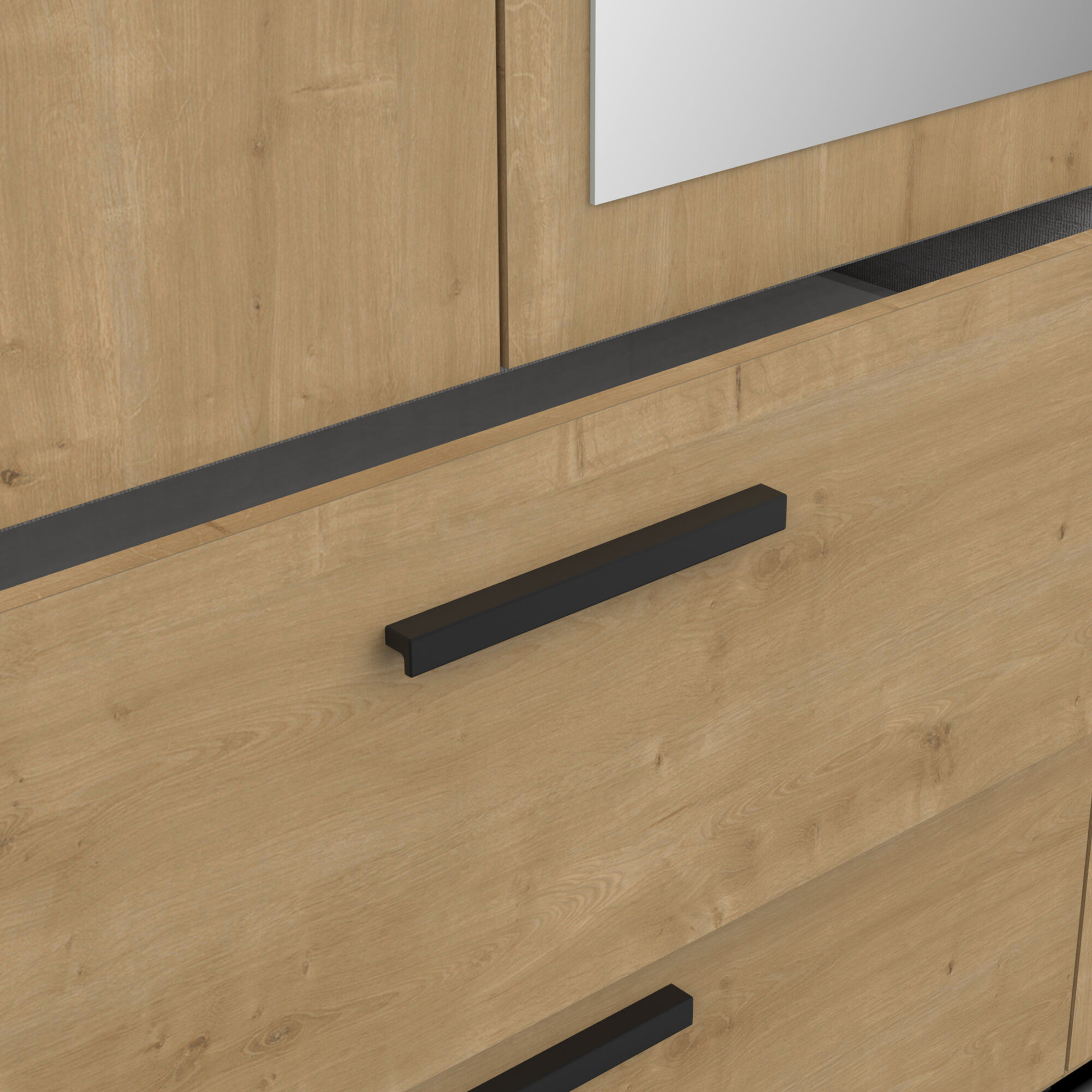 Armoire 3 portes - CRAFT - Chêne - 133,5 x 51,4 x 191,5 cm - DEMEYERE