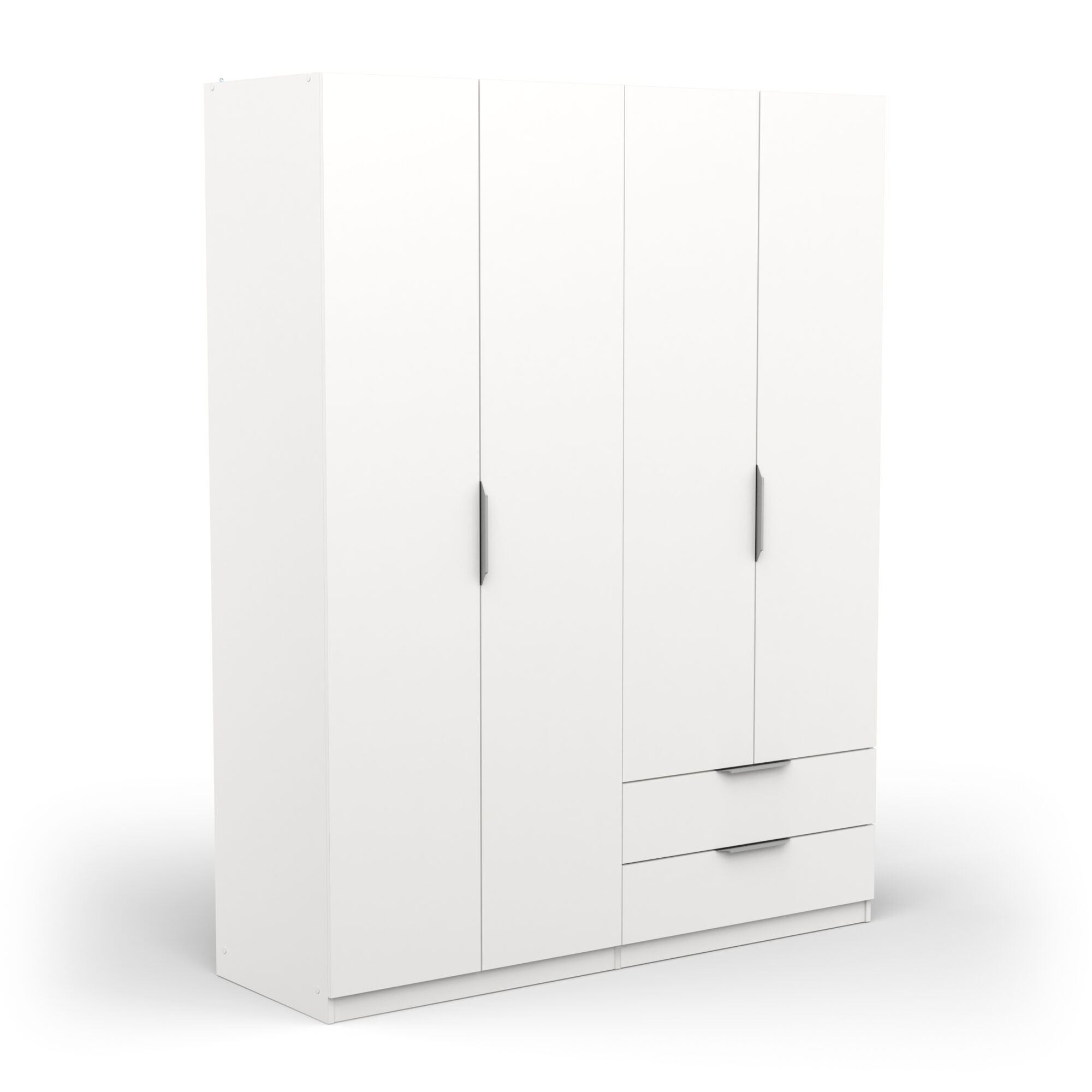 Armoire 4 portes - GHOST - Blanc - 157,3 x 51,1 x 203 cm - DEMEYERE