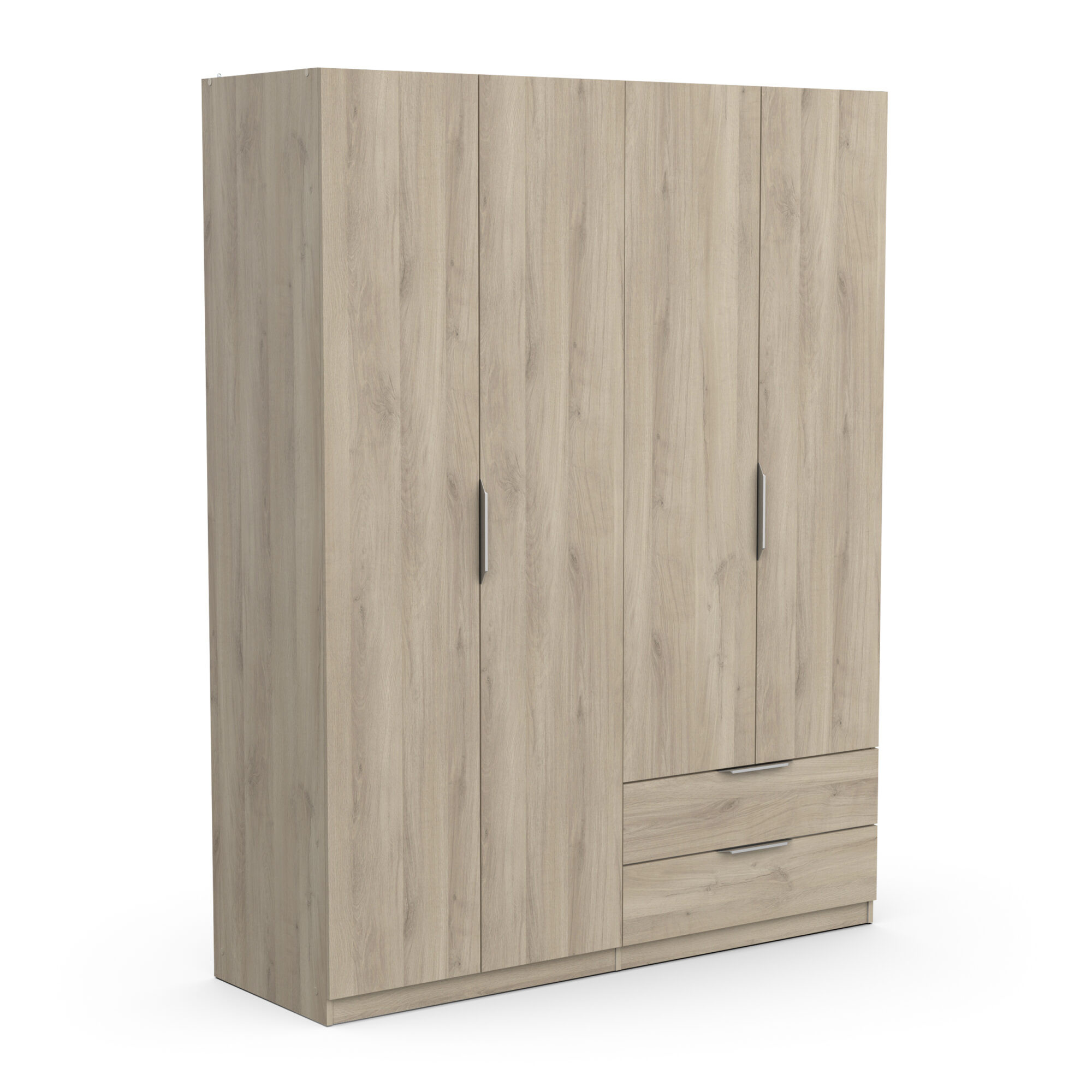 Armoire 4 portes - GHOST - Chêne - 157,3 x 51,1 x 203 cm - DEMEYERE