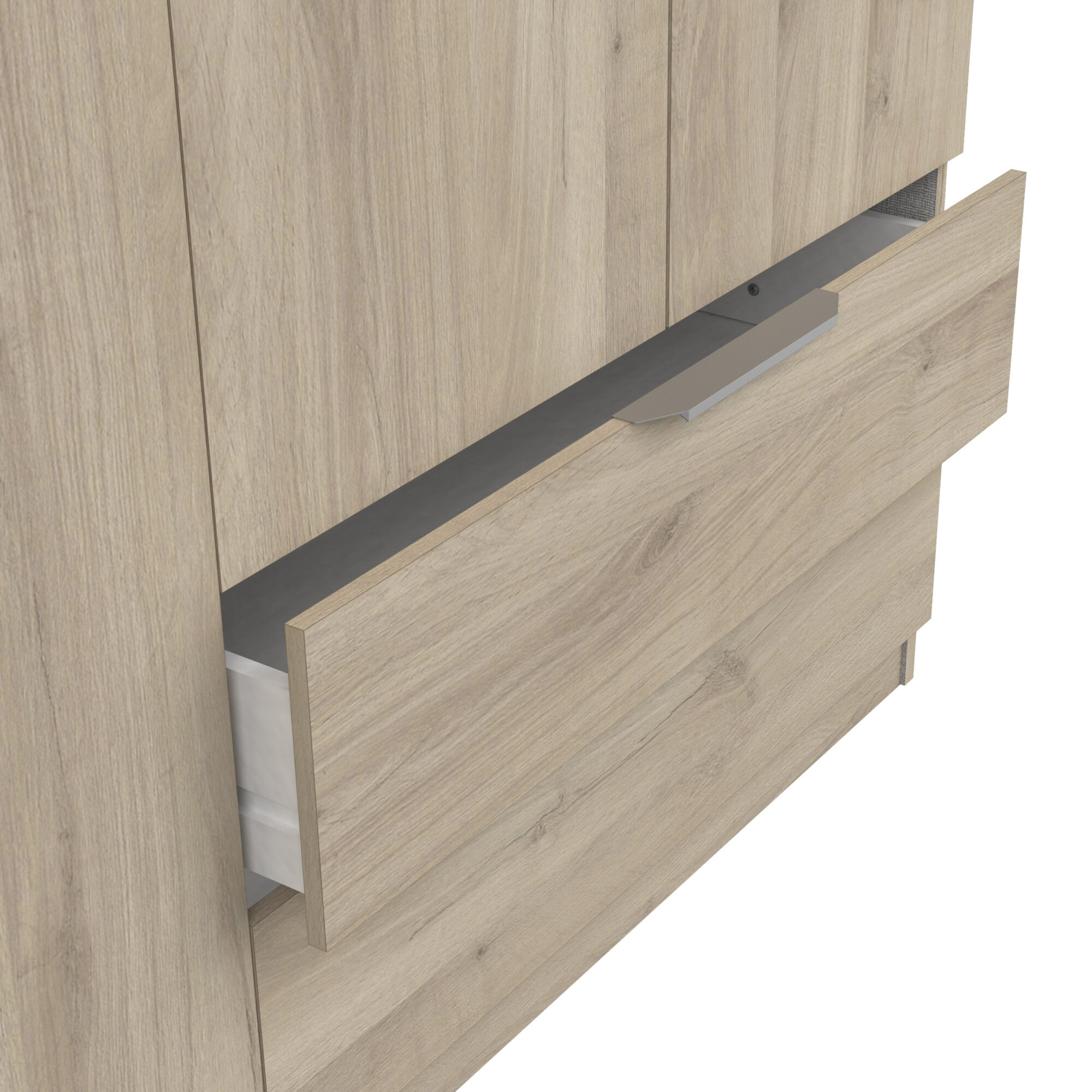 Armoire 4 portes - GHOST - Chêne - 157,3 x 51,1 x 203 cm - DEMEYERE