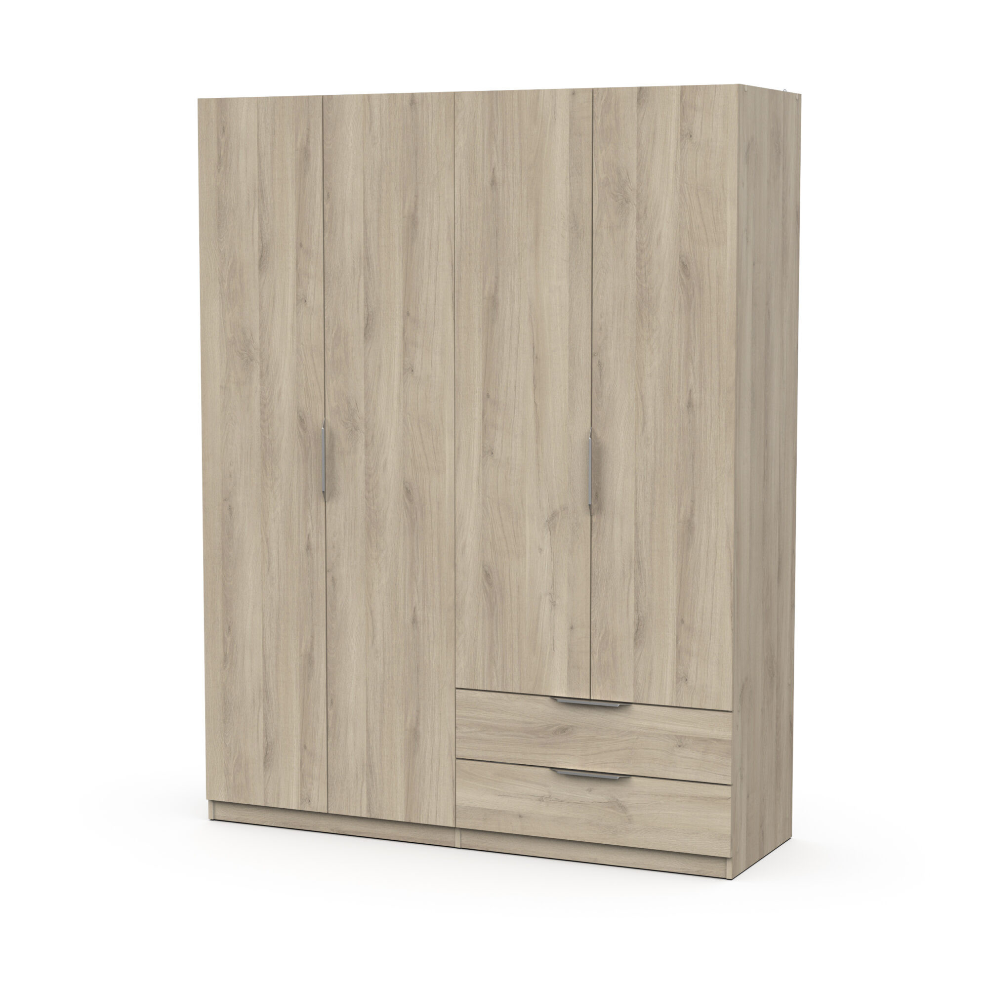Armoire 4 portes - GHOST - Chêne - 157,3 x 51,1 x 203 cm - DEMEYERE