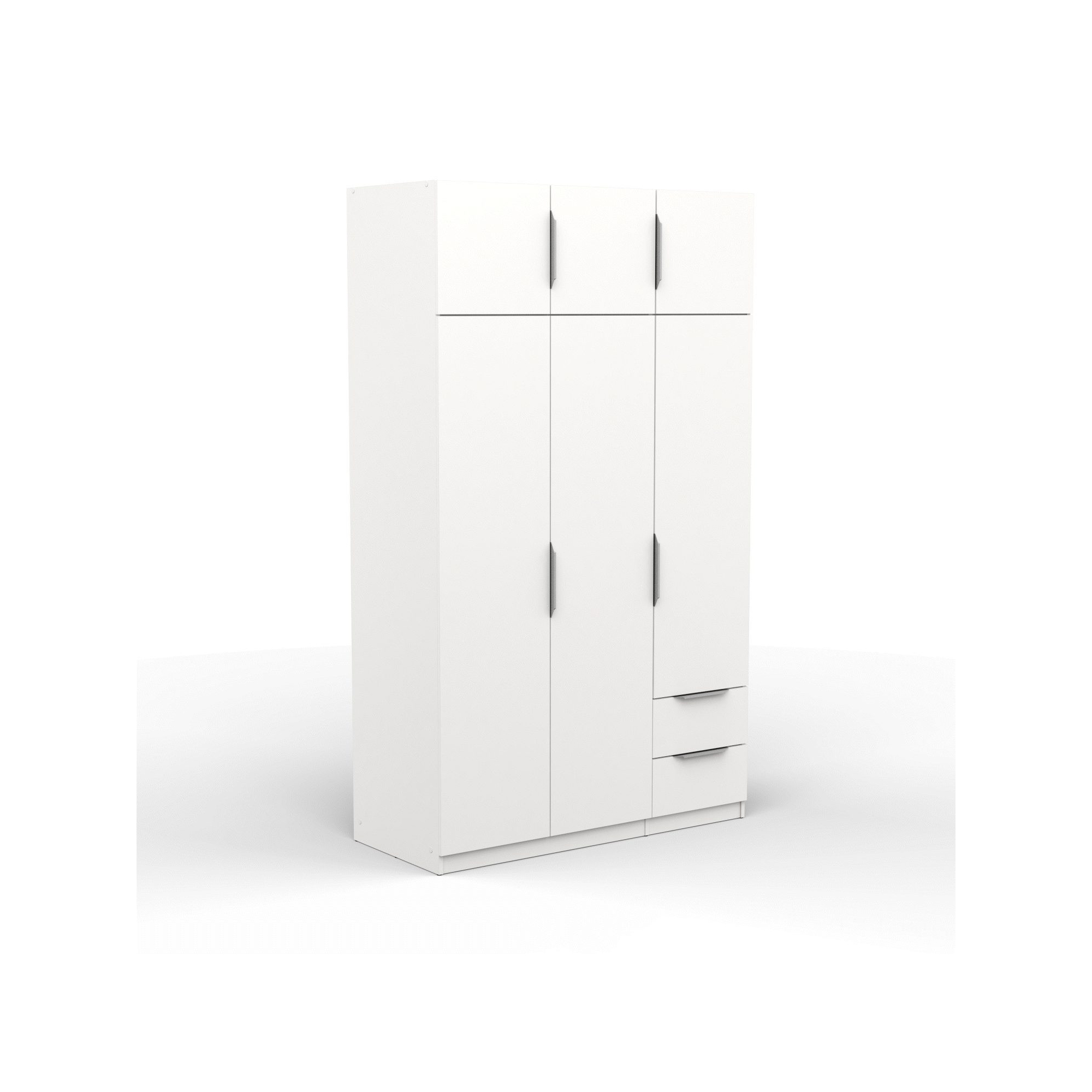 Armoire 6 portes - GHOST - Blanc - 119,4 x 51,1 x 203 cm - DEMEYERE