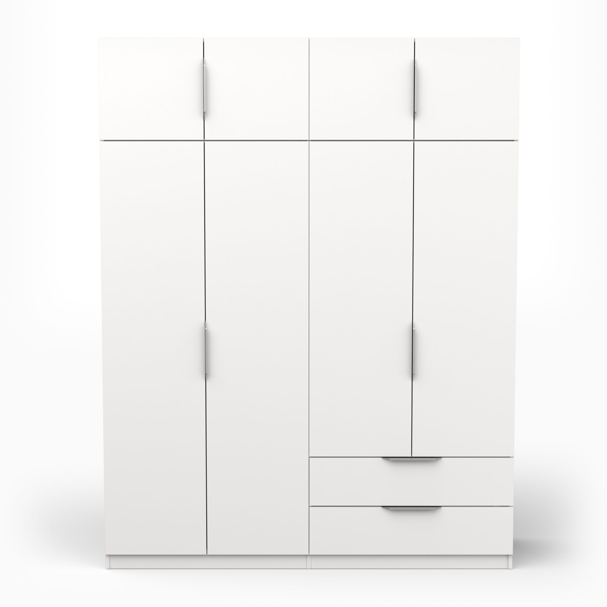 Armoire 8 portes - GHOST - Blanc - 157,3 x 51,1 x 203 cm - DEMEYERE