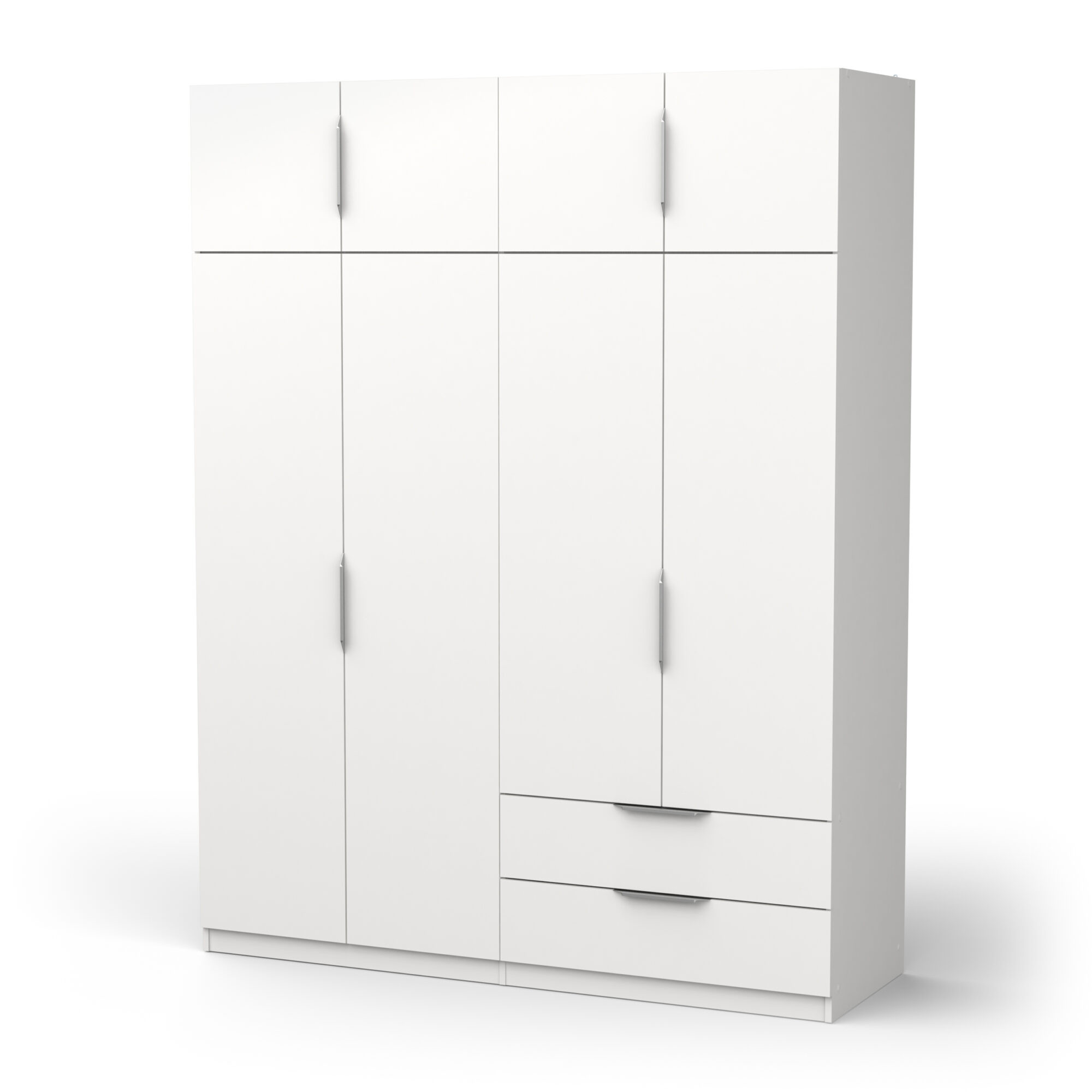 Armoire 8 portes - GHOST - Blanc - 157,3 x 51,1 x 203 cm - DEMEYERE