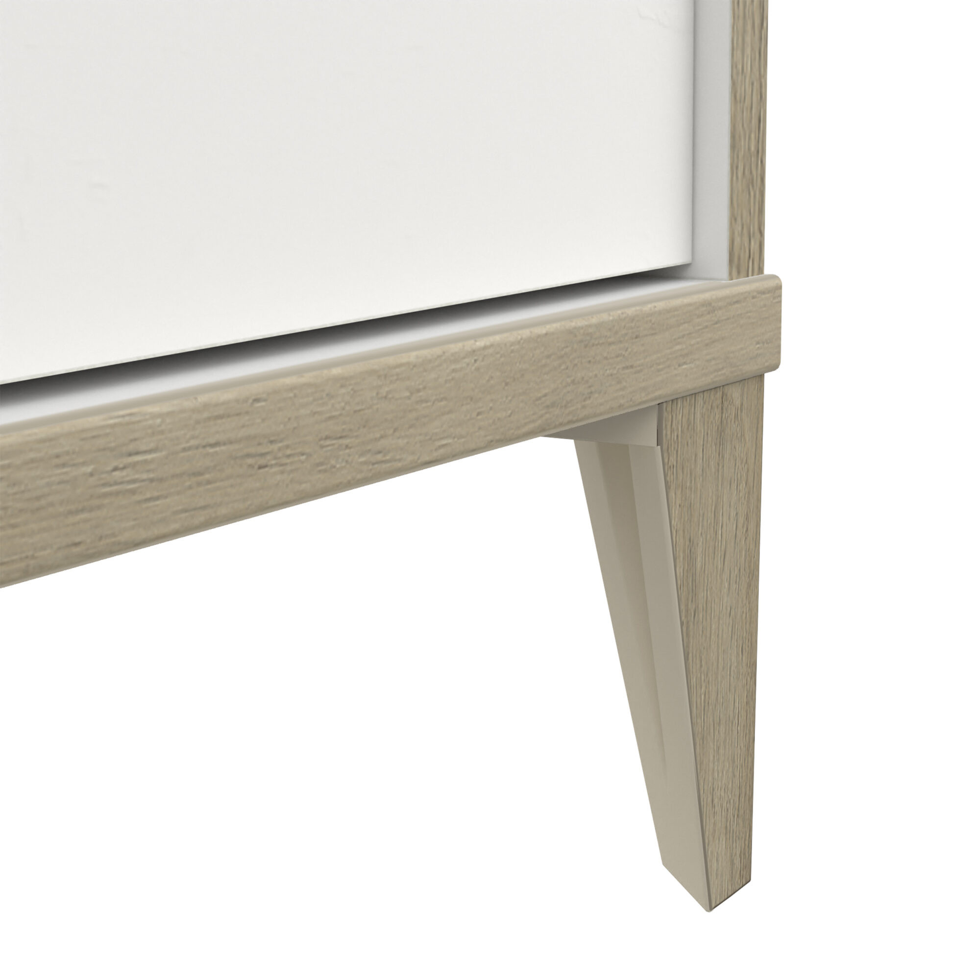 Bureau 1 porte - GENIUS - Blanc et Gris - 106,6 x 50 x 76,4 cm - DEMEYERE