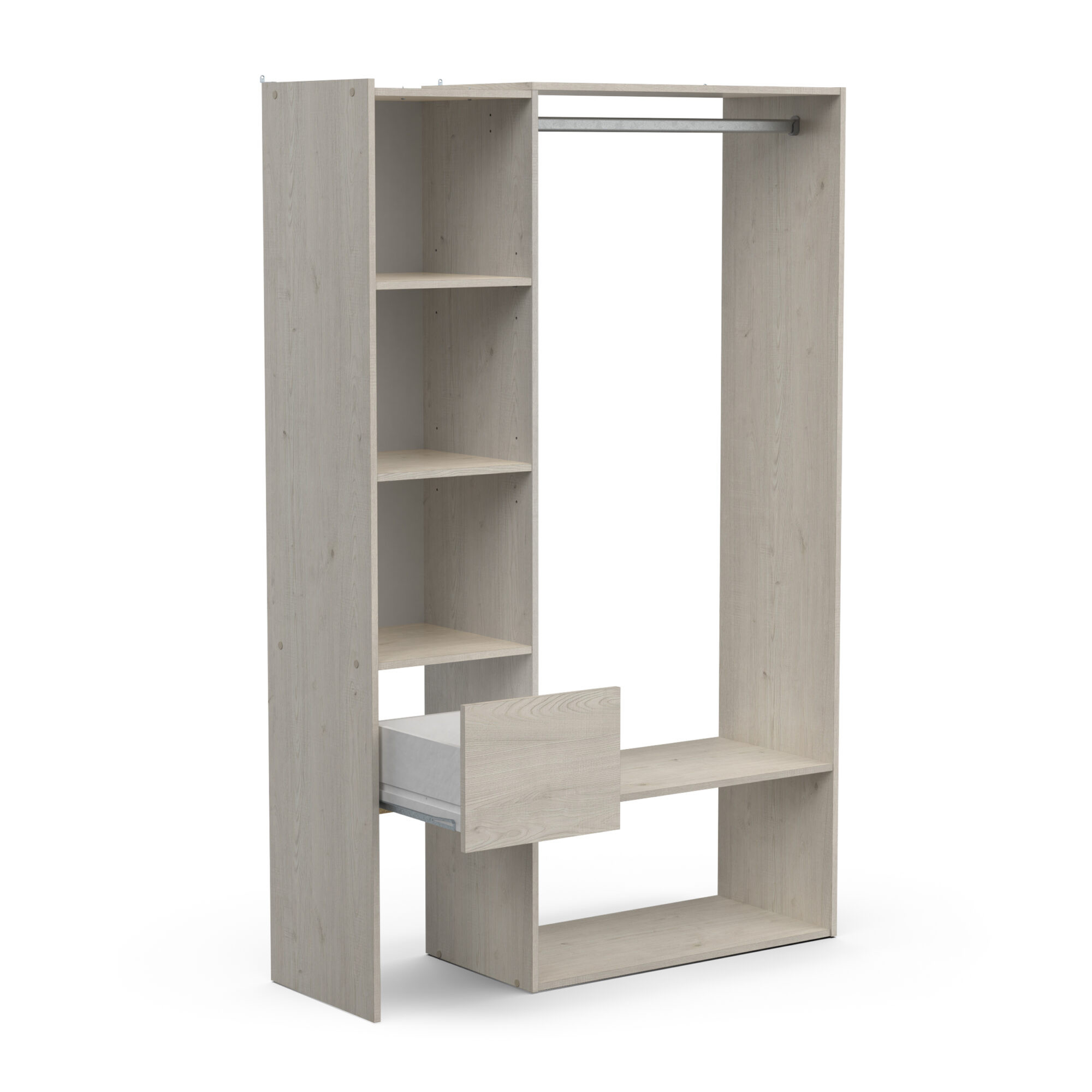 Dressing complet - FLOWER - Chêne - 119,1 x 39,6 x 183 cm - DEMEYERE