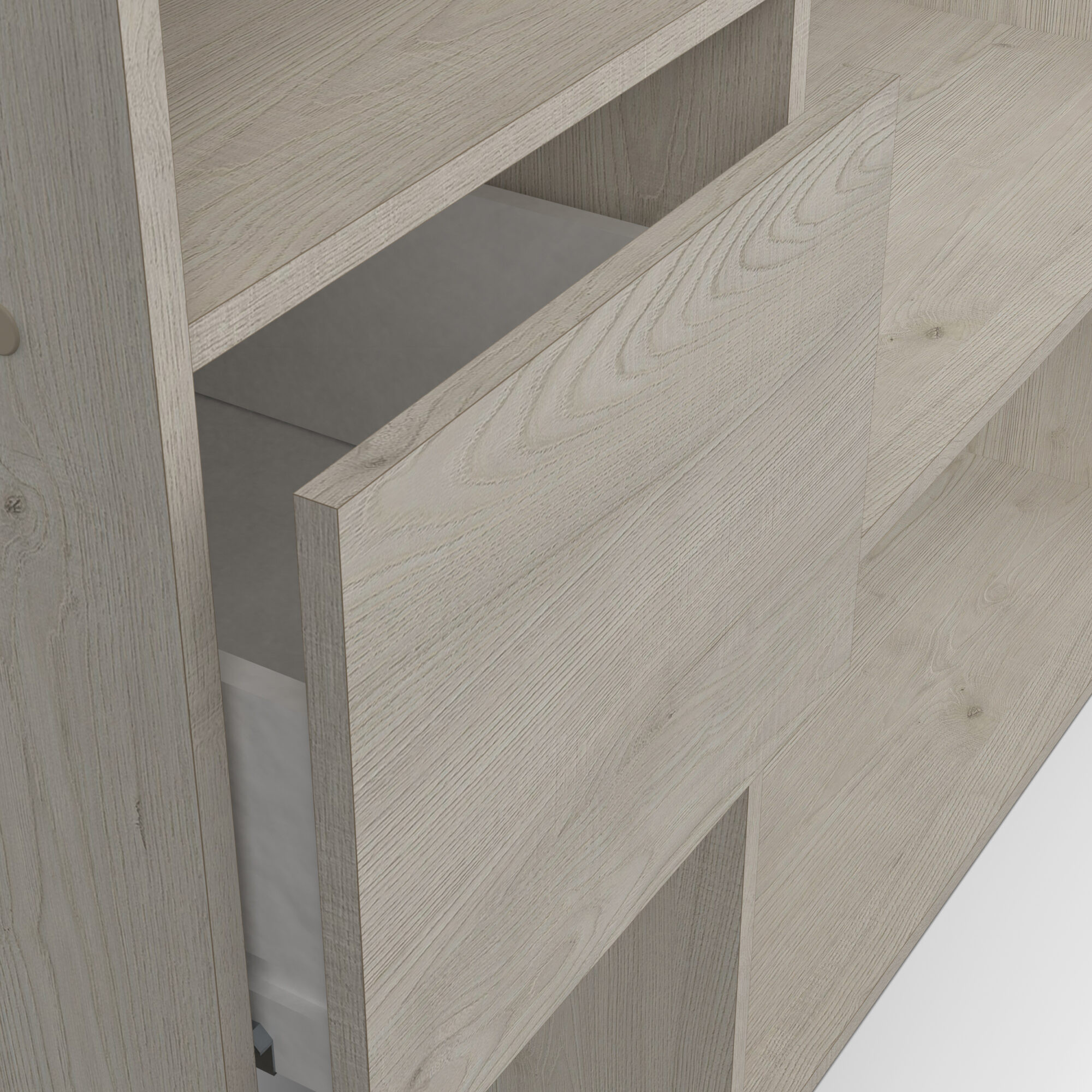 Dressing complet - FLOWER - Chêne - 119,1 x 39,6 x 183 cm - DEMEYERE