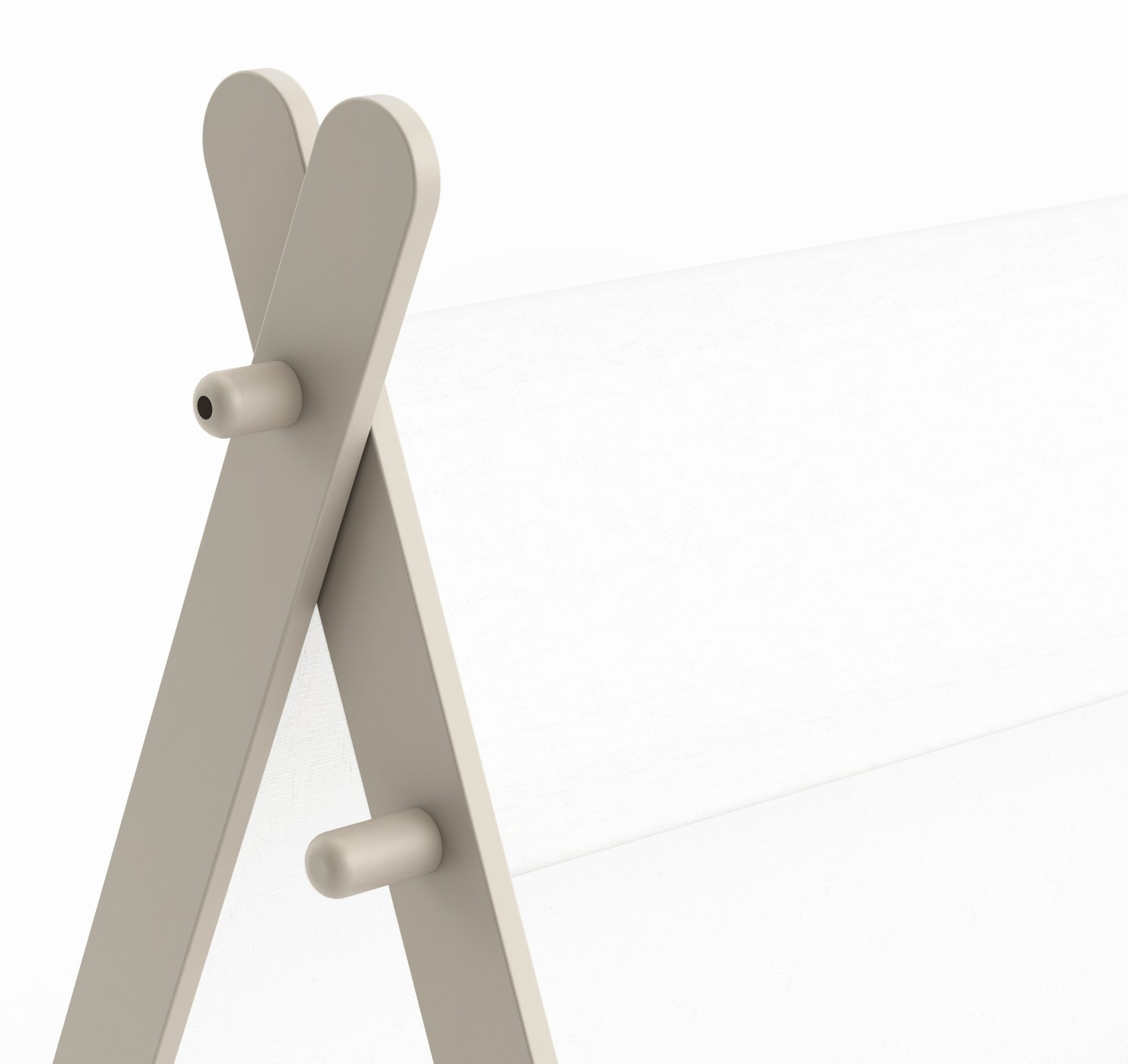 Lit enfant - TOTEM - Blanc et Beige - 90 x 200 cm - DEMEYERE