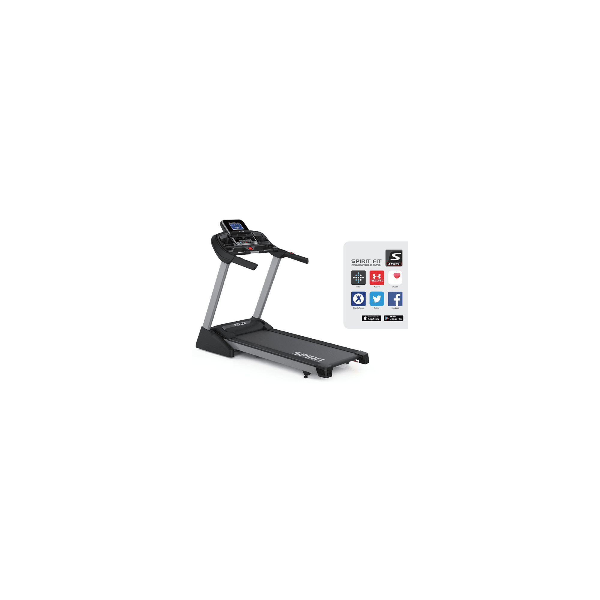Tapis de course Motorisé 19 KM/H  XT285 - Spirit Fitness