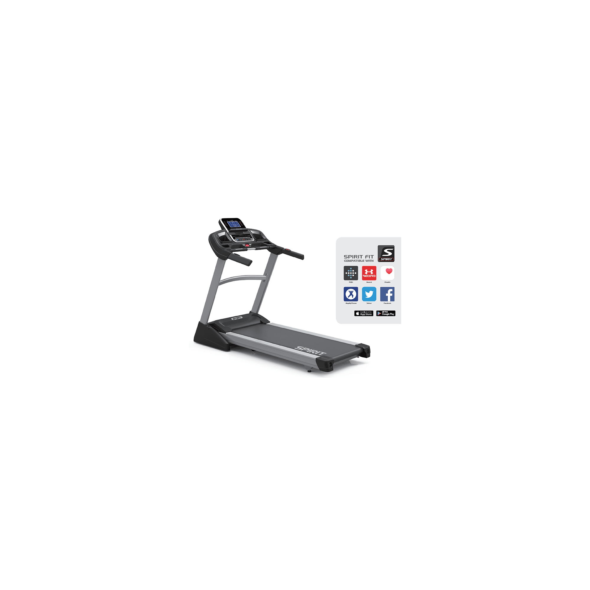 Tapis de course Motorisé 19 KM/H XT385 - Spirit Fitness