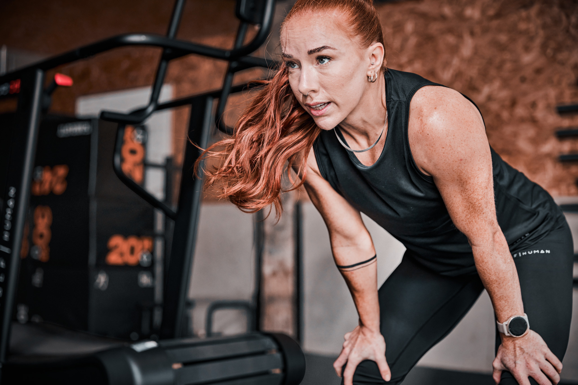 Tapis de course de fitness incurvé - Half Human - Modèle CURVE - Maison/Appartement - Non motorisé et auto-alimenté