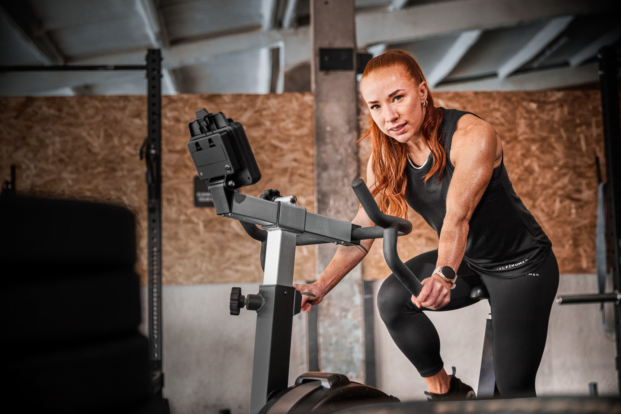 Vélo de fitness à Air - Half Human - Modèle AIR BIKE - Maison/Appartement - Écran LCD 7 programmes