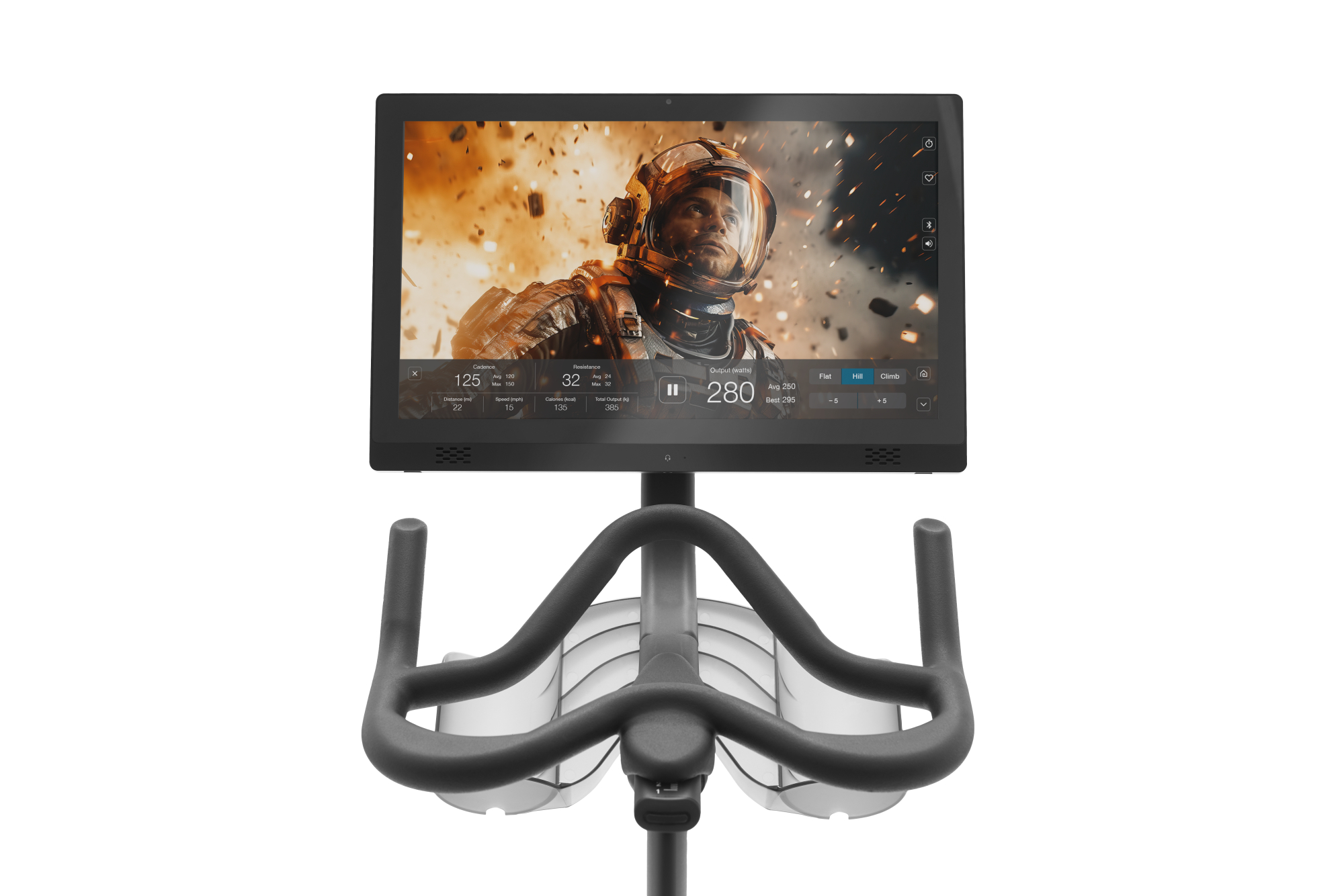 Vélo de Biking connecté - Modèle EX5S - ECHELON - Maison/Appartement - Écran pivotant HD