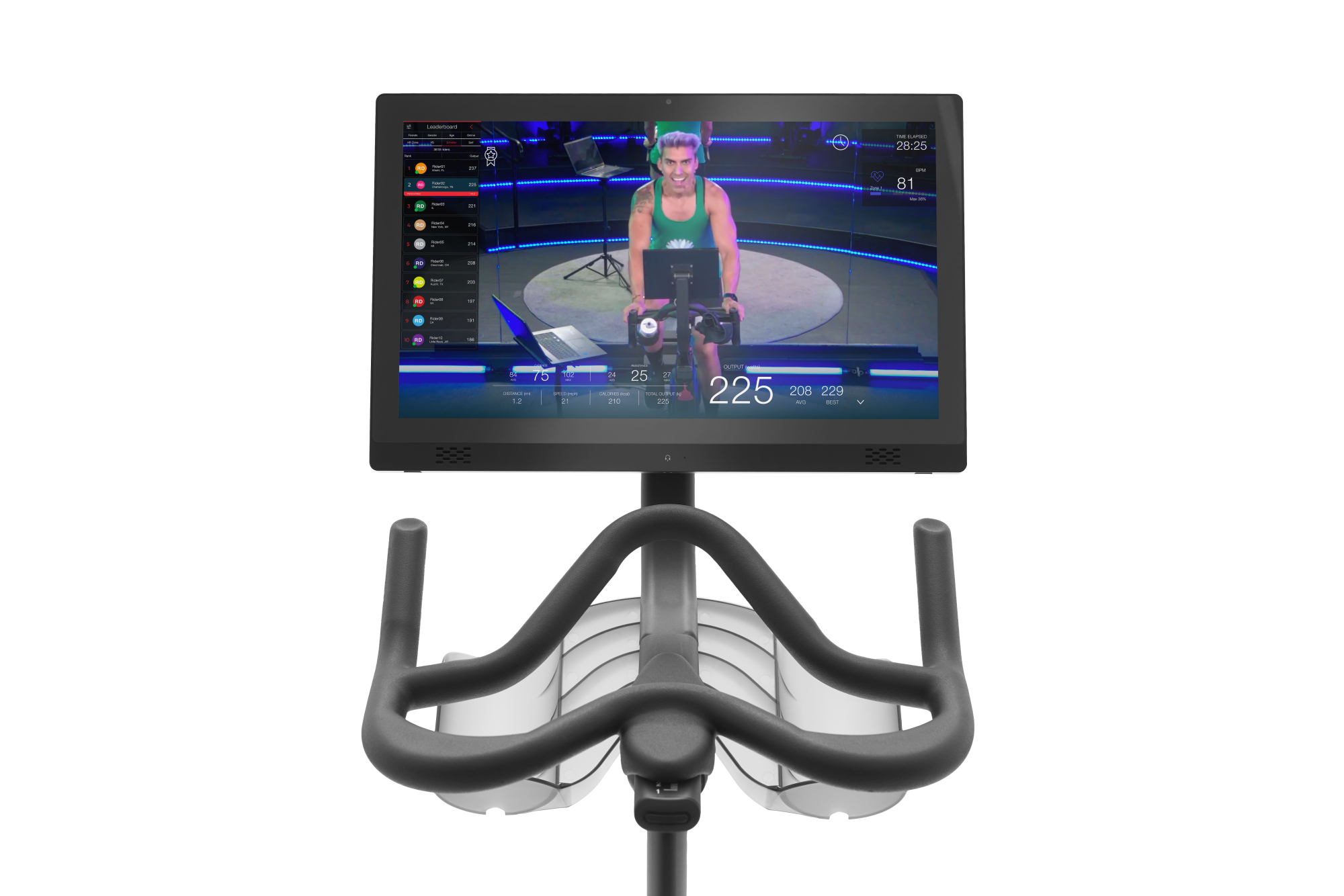 Vélo de Biking connecté - Modèle EX5S - ECHELON - Maison/Appartement - Écran pivotant HD