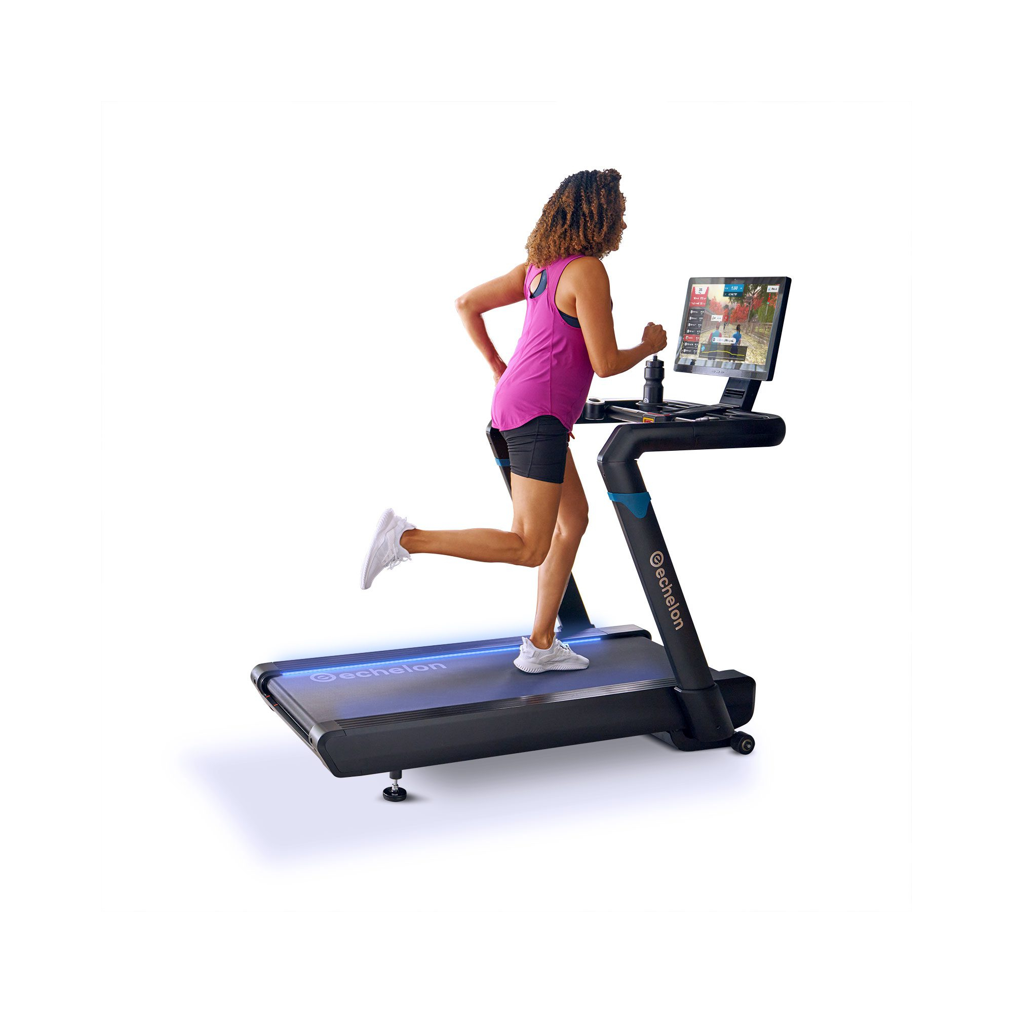 Aangesloten opvouwbare loopband - Model STRIDE 8S-22 - ECHELON - Thuis/Appartement - 22-inch HD-draaibaar scherm