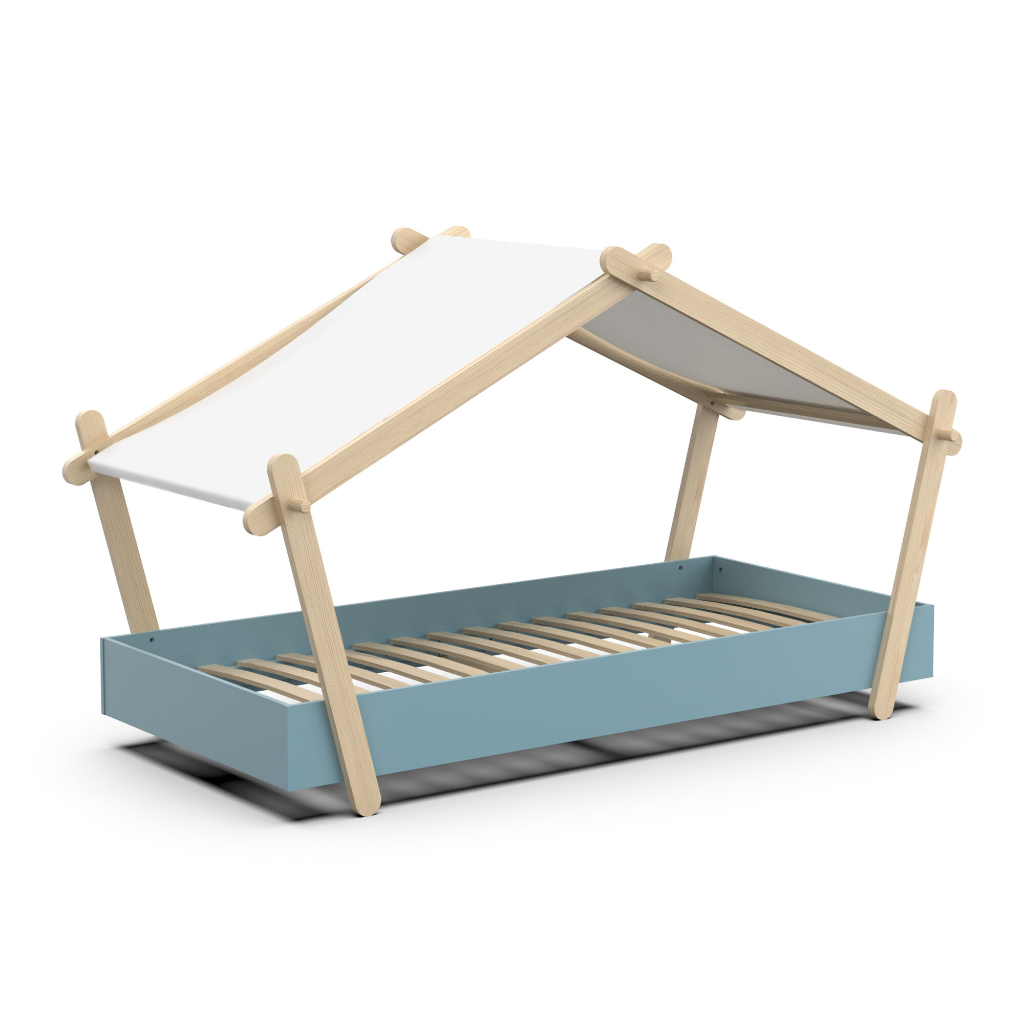 Children's cabin bed - DEMEYERE - Model LODGE - Blue - 90 x 200 cm