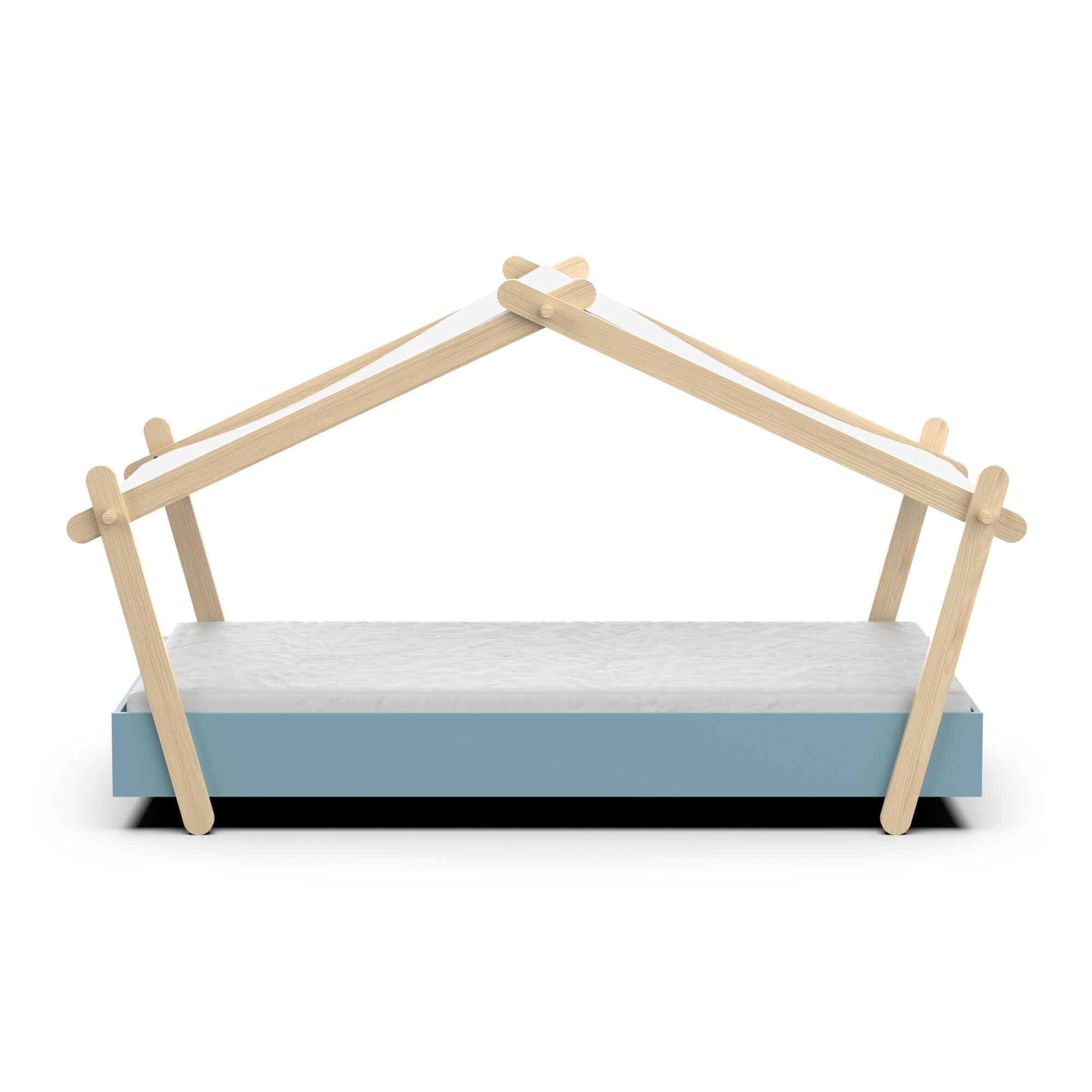 Children's cabin bed - DEMEYERE - Model LODGE - Blue - 90 x 200 cm