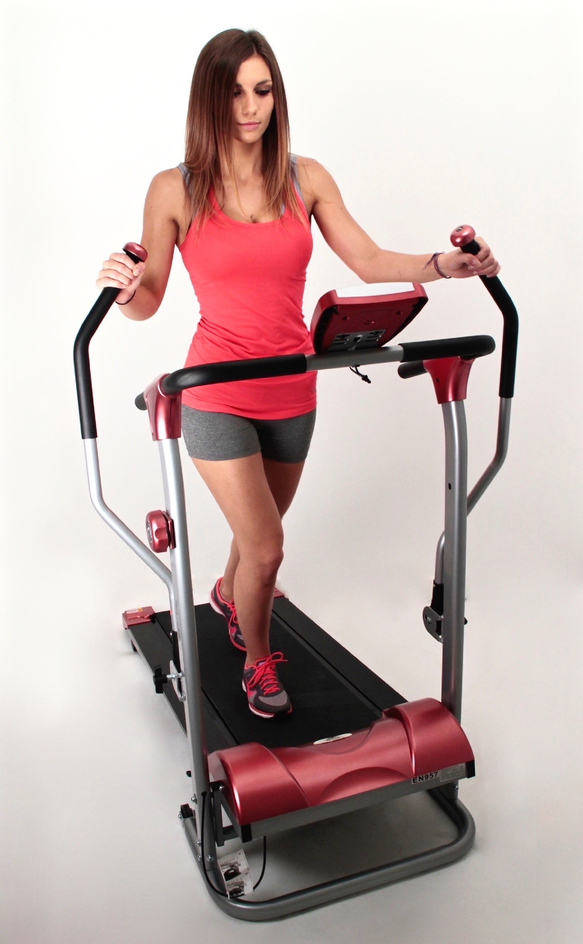 Magnetische loopband met 2-in-1 arm - O'Fitness - Thuis/Appartement - teller met 5 functies