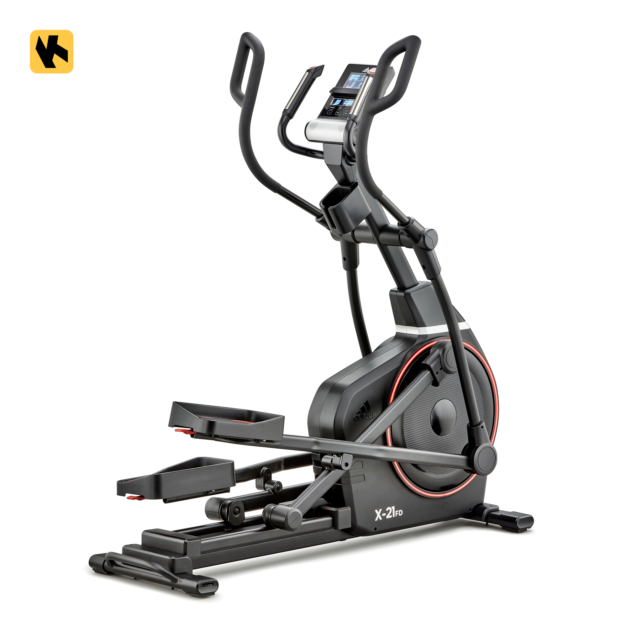 Adidas Elliptische Ergometer fitnessfiets - - Thuis/Appartement - Model X-21FD BT - Traagheidswiel 12 KG - LCD-scherm
