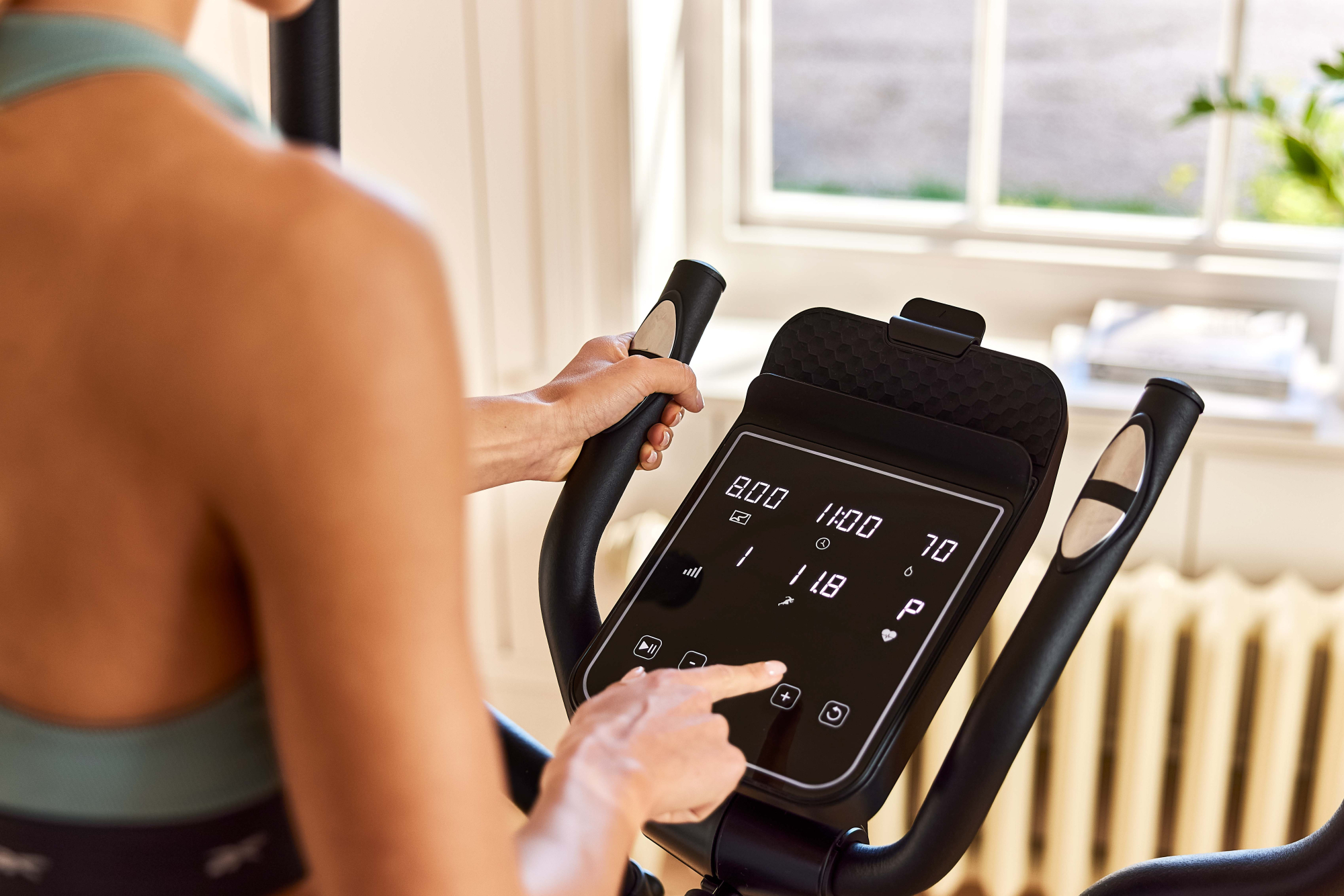 Reebok Elliptische Ergometer fitnessfiets - Thuis/Appartement - - Model FR30 - Intern wiel 9 KG - LED-scherm