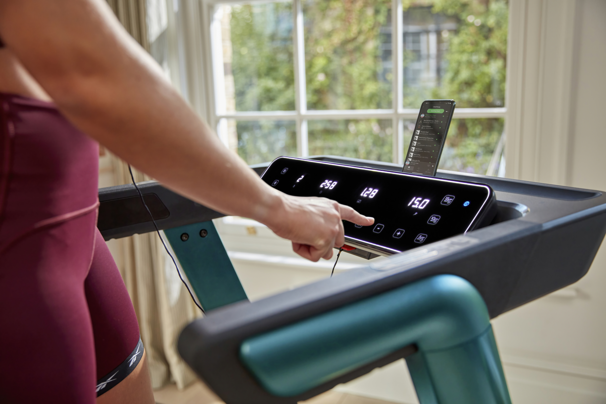 Reebok Gemotoriseerde loopband - - Thuis/Appartement - Model FR30z Floatride - LED - Snelheid 1 tot 20 km/u - Groen