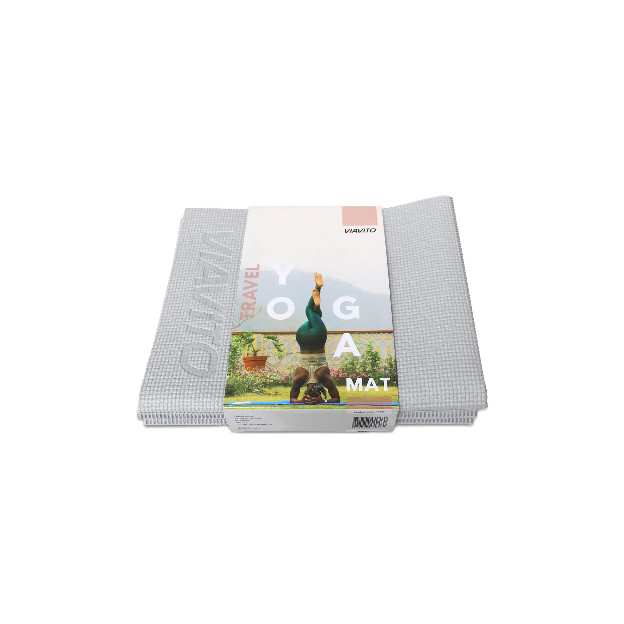 Tapis de yoga et de fitness pliant -  Viavito - 3mm - Brume Matinale