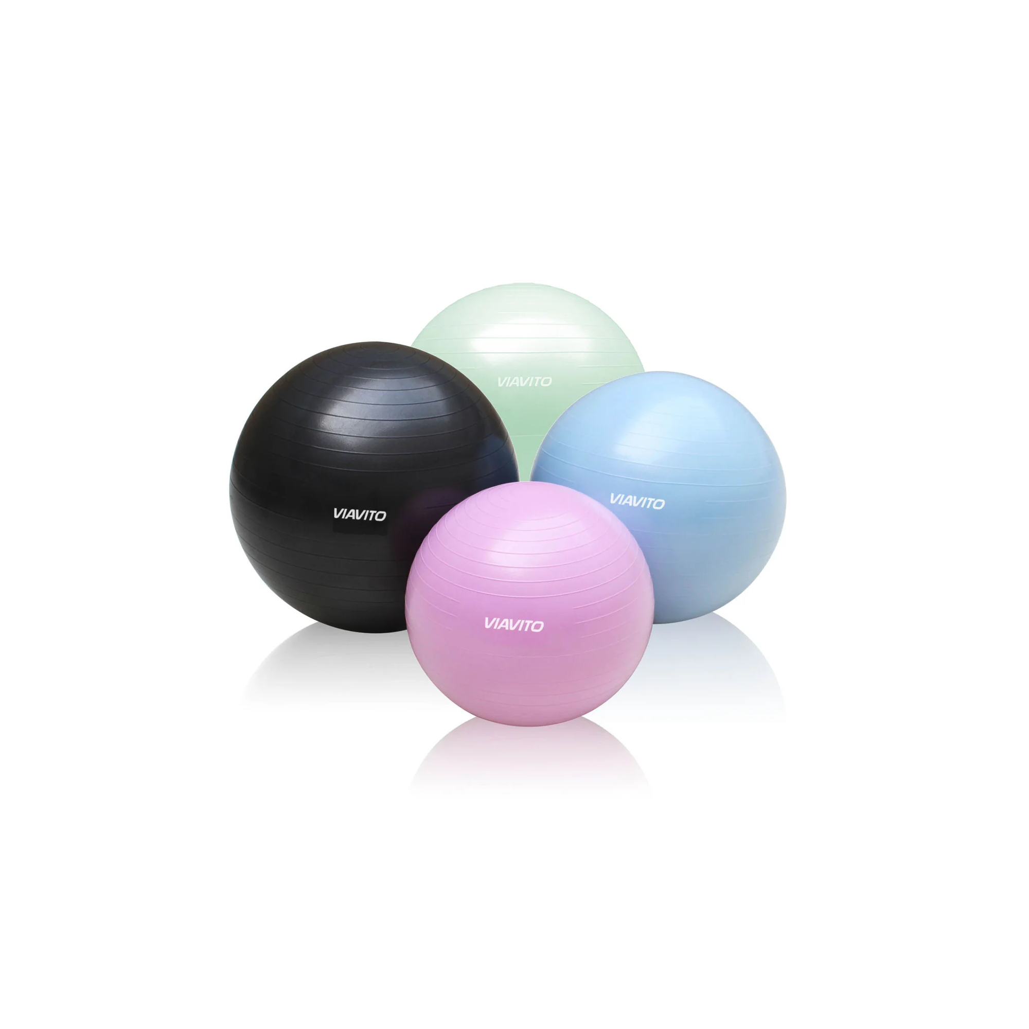 Ballon de Gymnastique  - Viavito - 55 cm - Anti burst - Rose