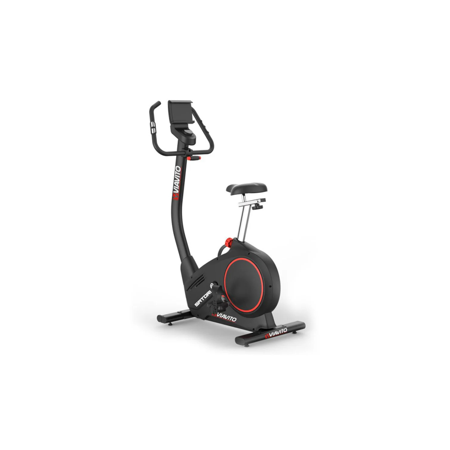 Vélo d'appartement de fitness - Viavito - Modèle Satori - Ecran LED - Roue d'inertie 9 Kg