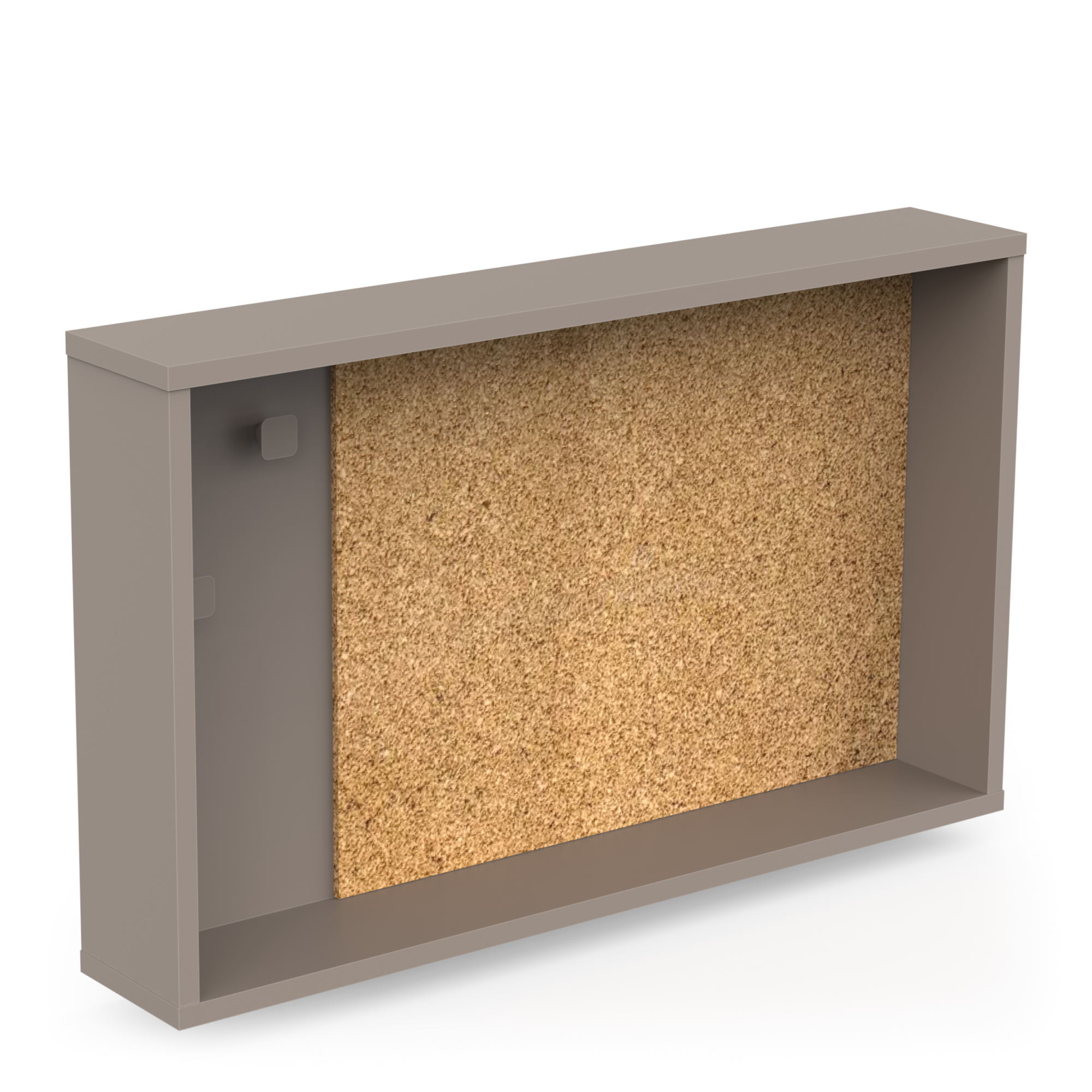 Tableau d'affichage avec panneau de liège et LED - DEMEYERE - Modèle CAMILLIA - Gris