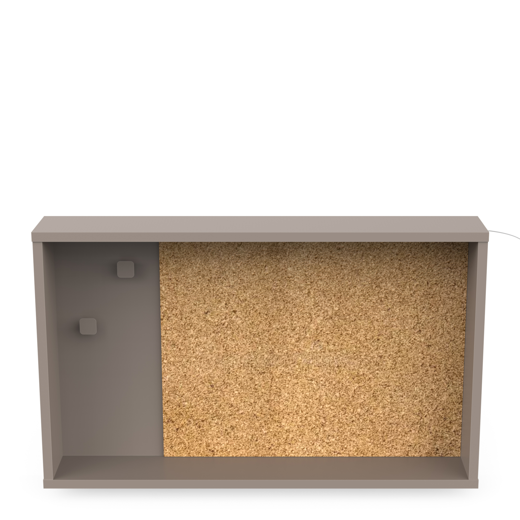 Tableau d'affichage avec panneau de liège et LED - DEMEYERE - Modèle CAMILLIA - Gris