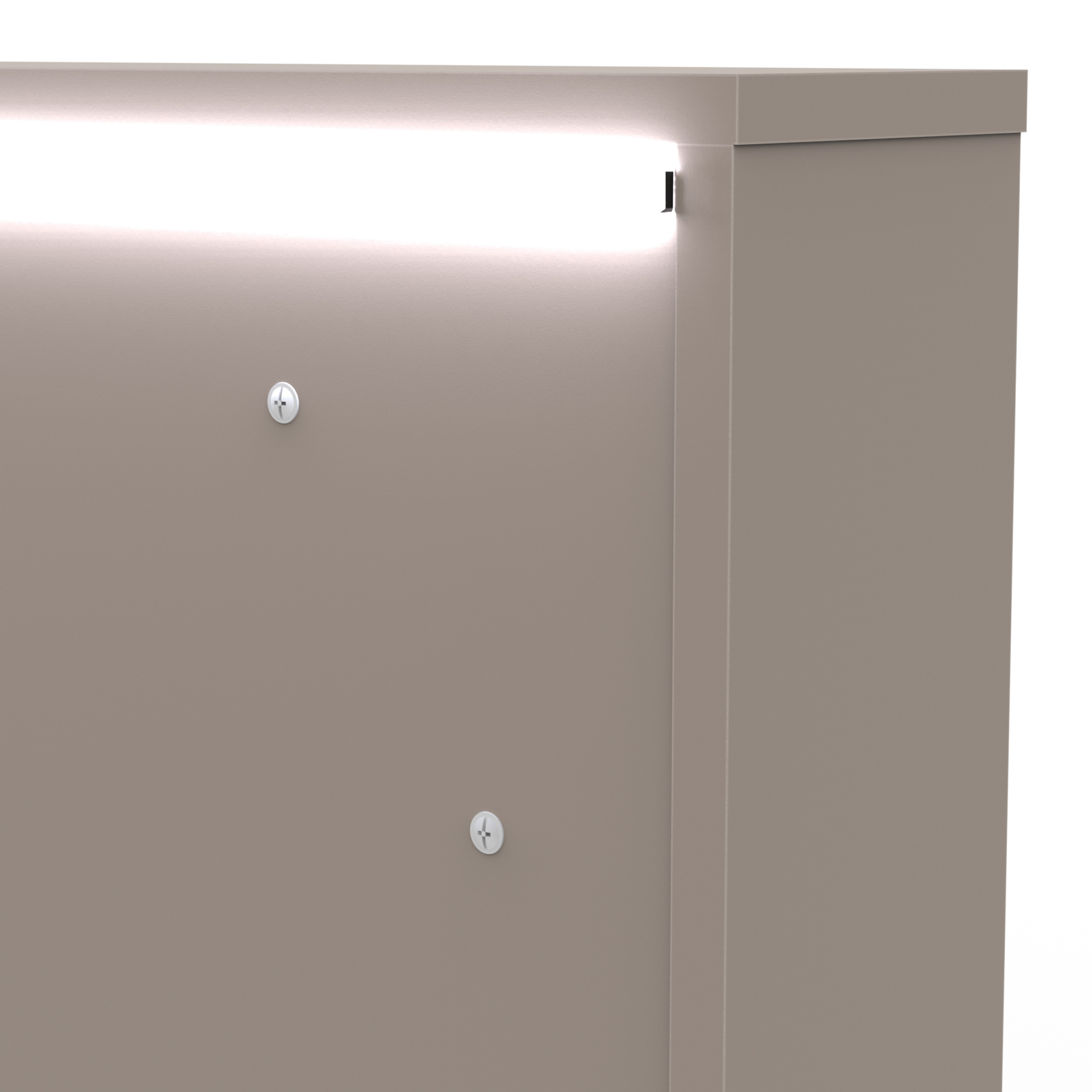 Tableau d'affichage avec panneau de liège et LED - DEMEYERE - Modèle CAMILLIA - Gris