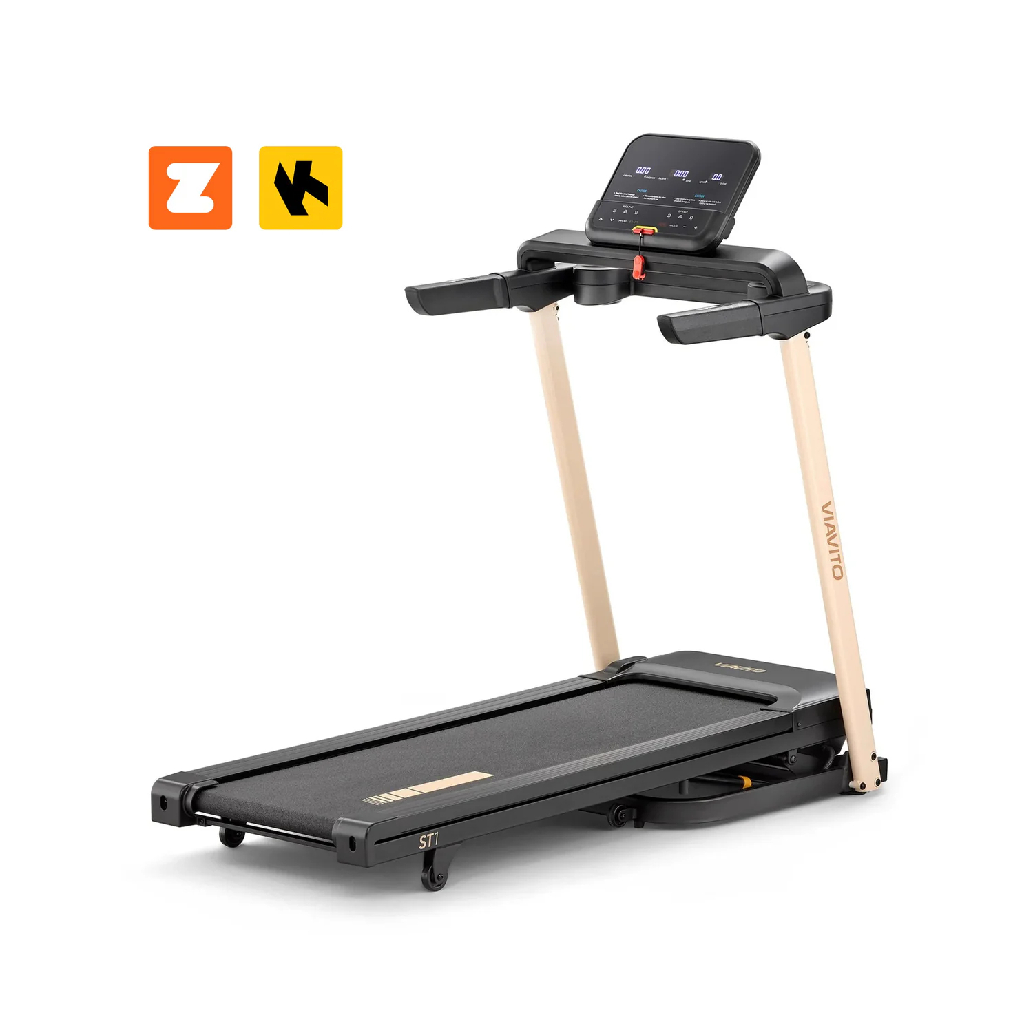 Tapis de course d'appartement - Viavito - Modèle ST1 - 16 km/h - Ecran LED