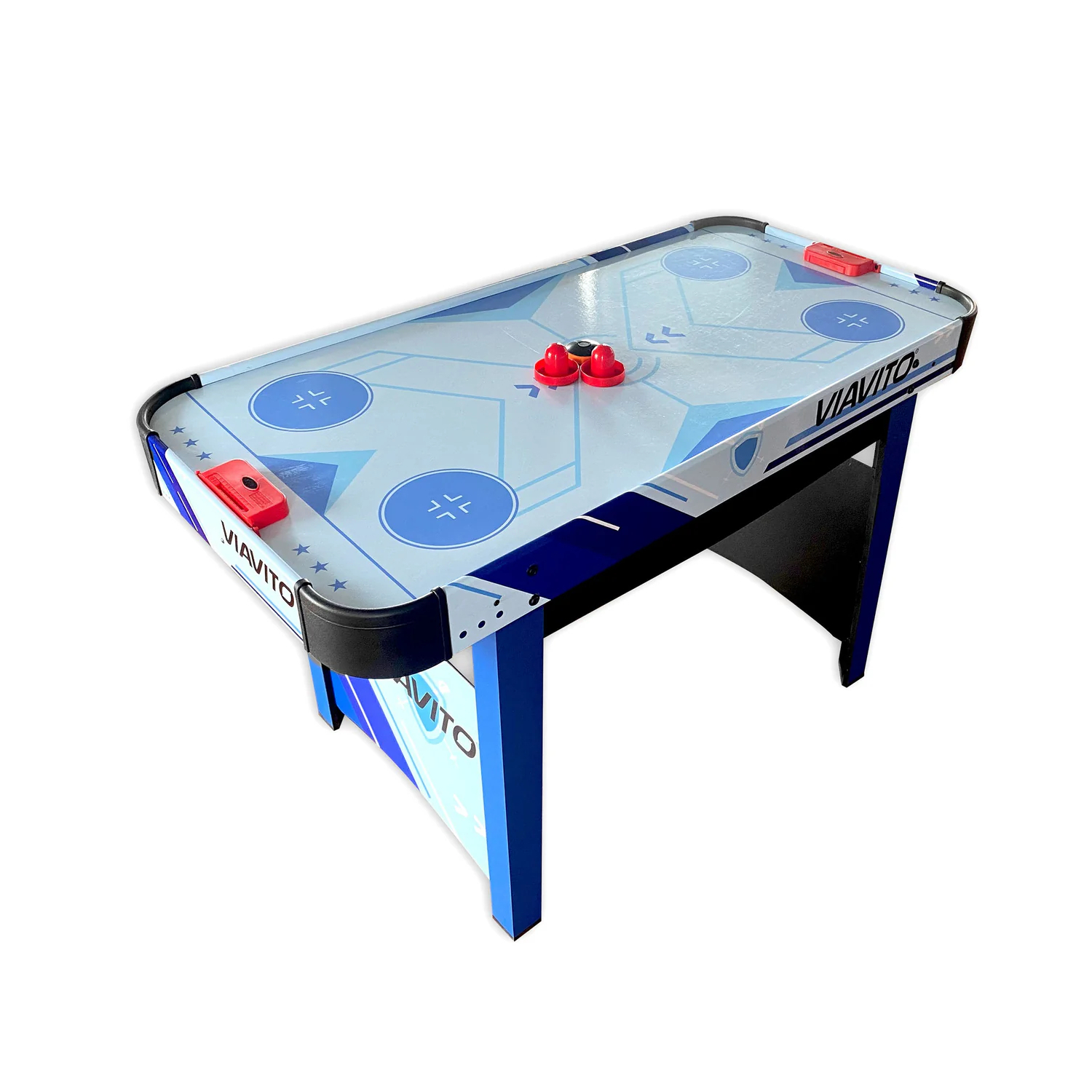 Airhockeytafel - Viavito - Model AH400 - 4 poten - Met gemotoriseerde puck