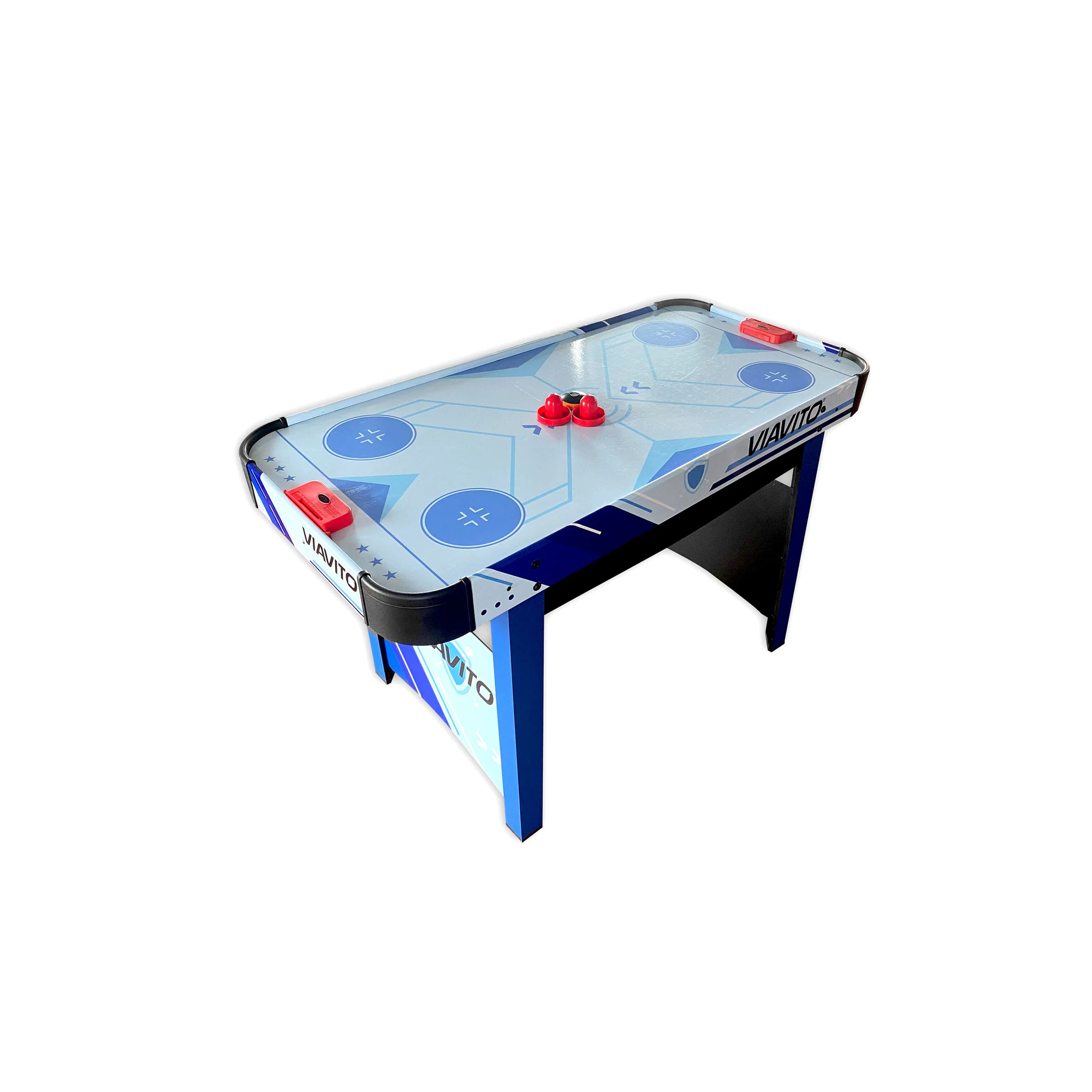 Airhockeytafel - Viavito - Model AH400 - 4 poten - Met gemotoriseerde puck