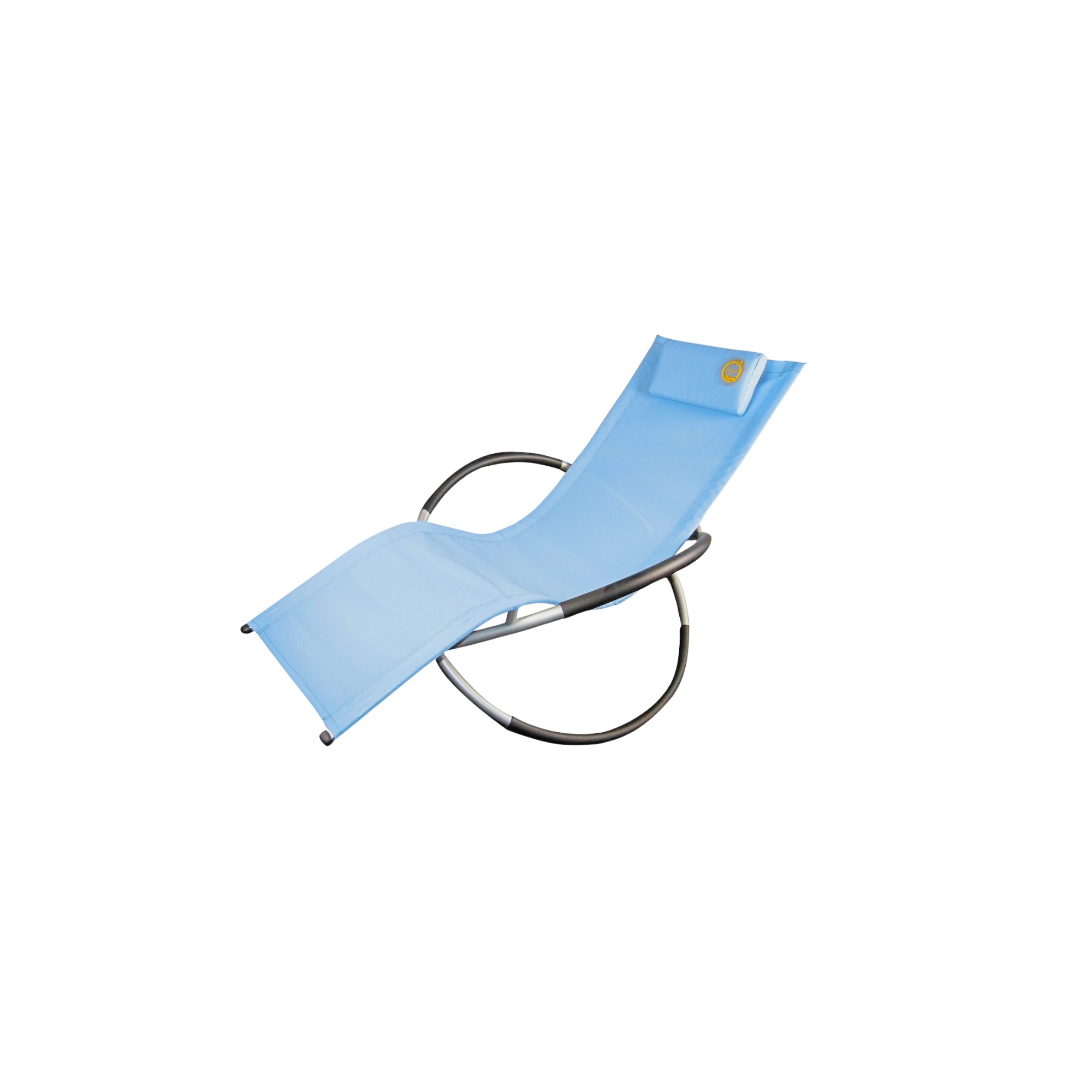 Sedia a dondolo in alluminio - O'Sun - Blu - Dimensioni : 155 x 80 x 85 cm