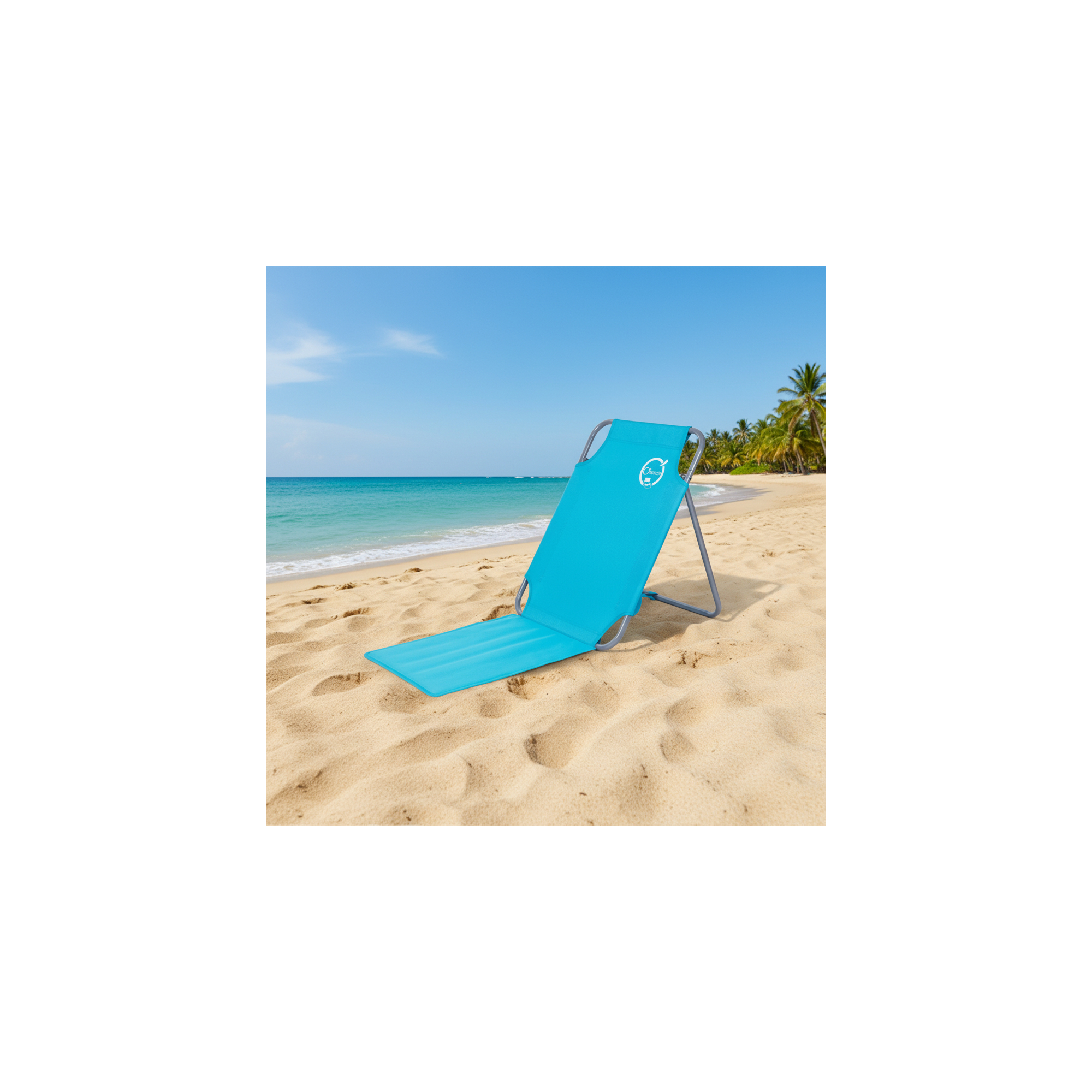 Lot de 2 chaises dossiers de plage pliables - O'Beach - Dimensions : 45 x 163 x 44 cm
