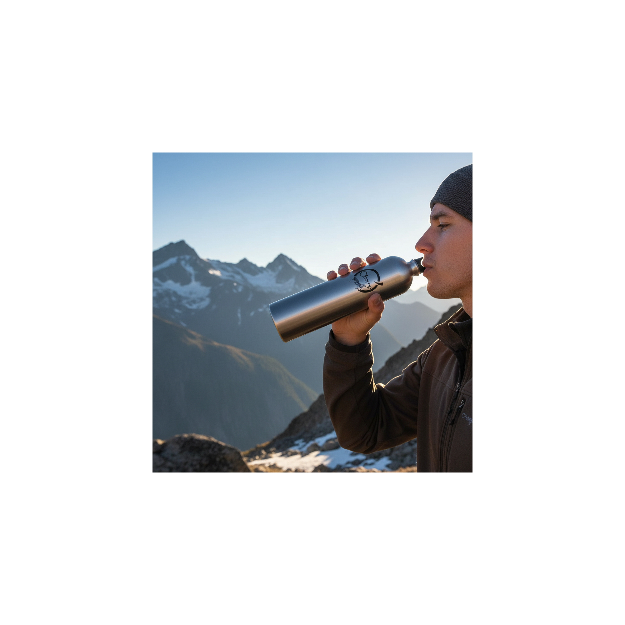 Wandelfles - O'camp - Aluminium - Inhoud : 1.5 Liter