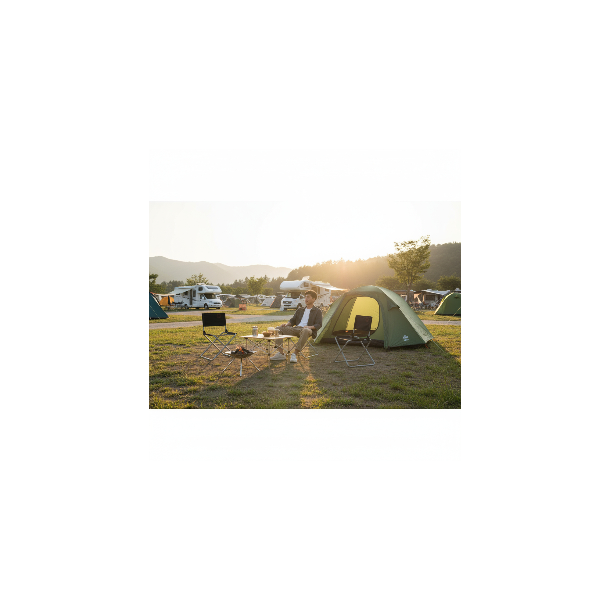 O'Camp Opvouwbare campingstoel - - Afmetingen: 47 x 40 x 68 cm