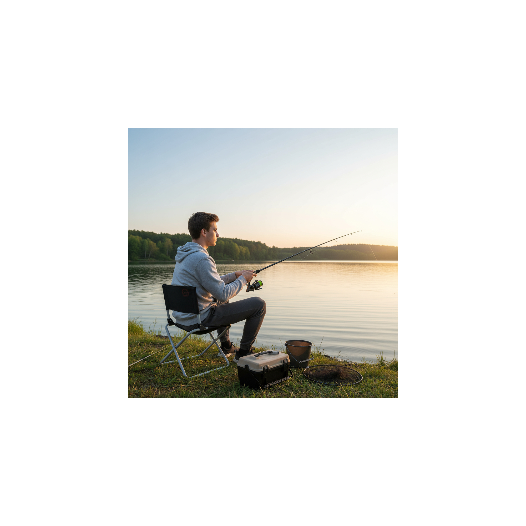 O'Camp Opvouwbare campingstoel - - Afmetingen: 47 x 40 x 68 cm