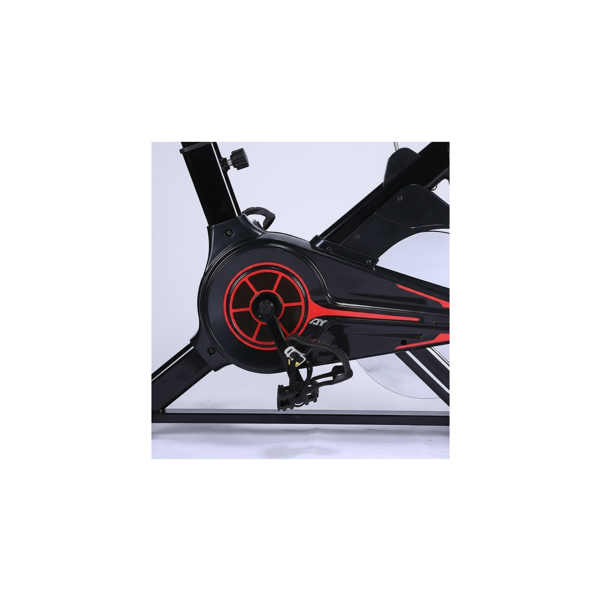 Vélo d'appartement spinning - O’Fitness - Compteur 5 fonctions - Roue d'intertie : 6 Kg