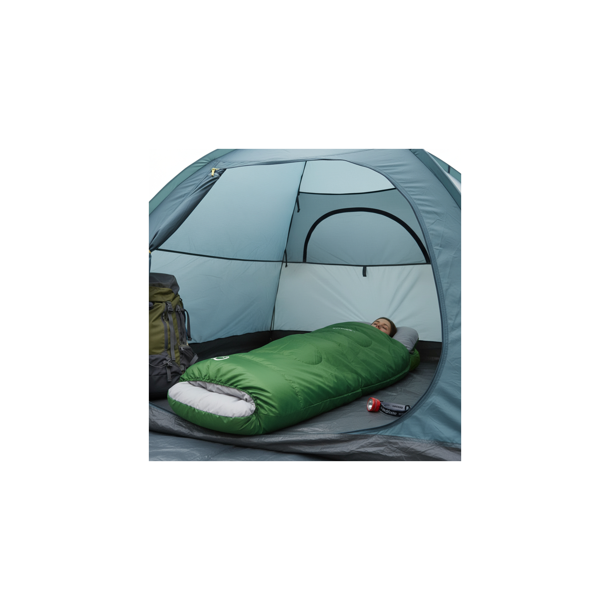 O'Camp Trekkingslaapzak - - Mummievorm - Afmetingen: 220 x 80 cm