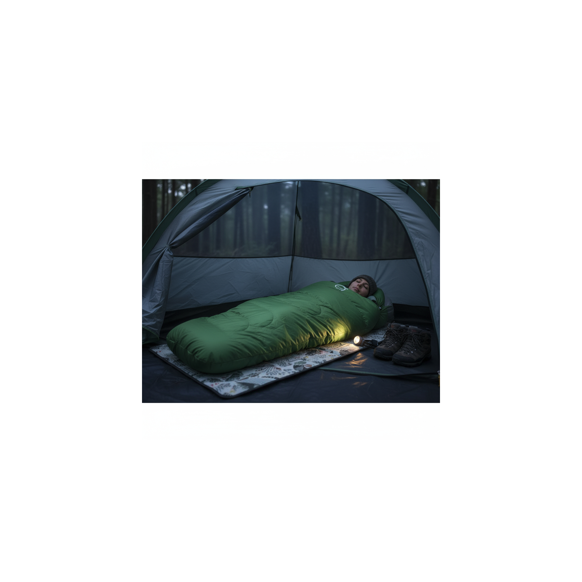 O'Camp Trekkingslaapzak - - Mummievorm - Afmetingen: 220 x 80 cm